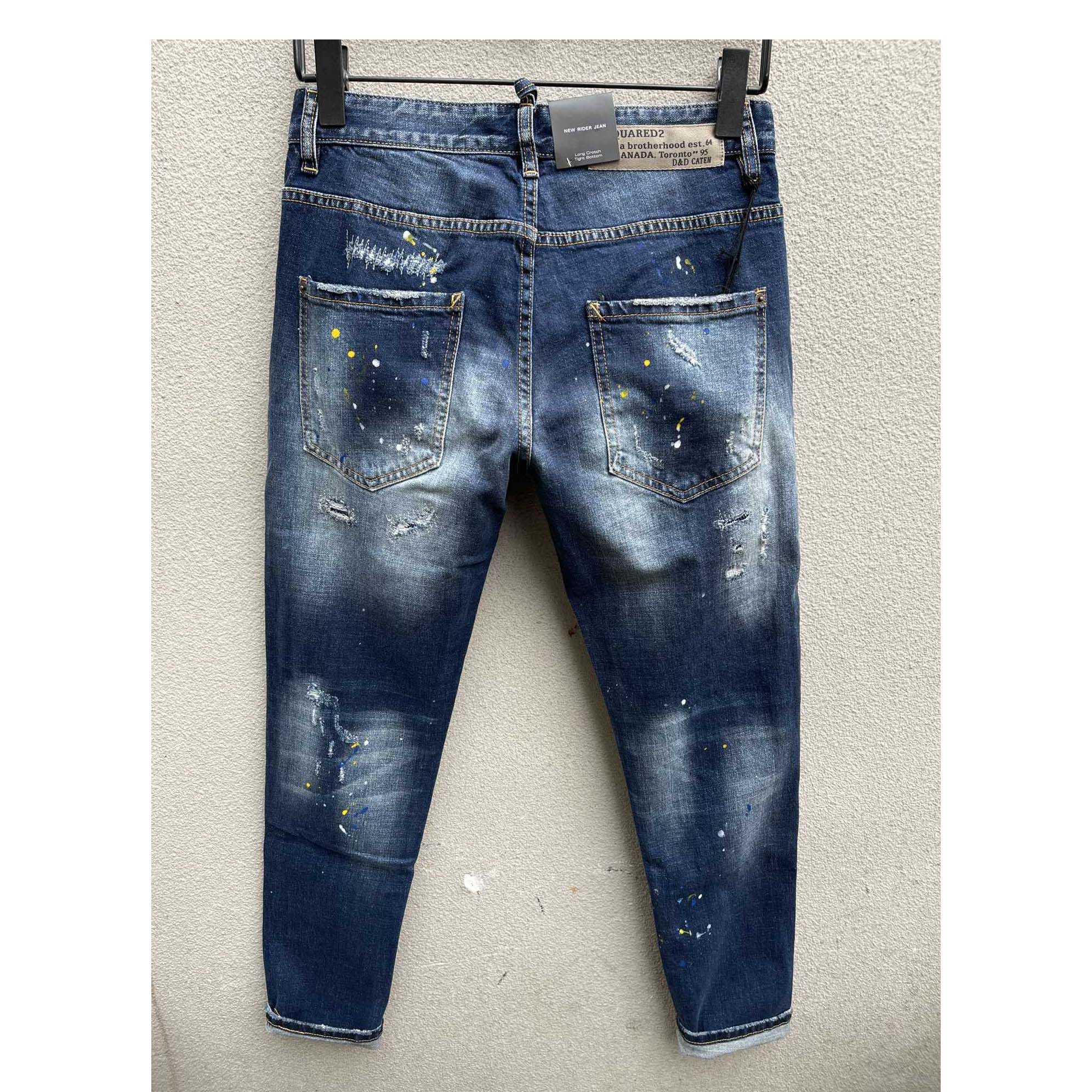 Dsquared2 Blue High-Rise Skinny Leg Jeans    DSQ100 - PerfectKickZ