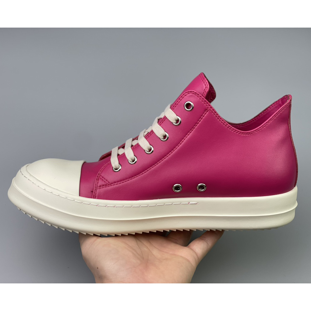 Rick Owens  Leather Low Sneakers - PerfectKickZ