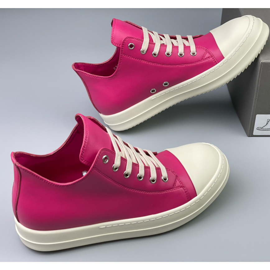 Rick Owens  Leather Low Sneakers - PerfectKickZ