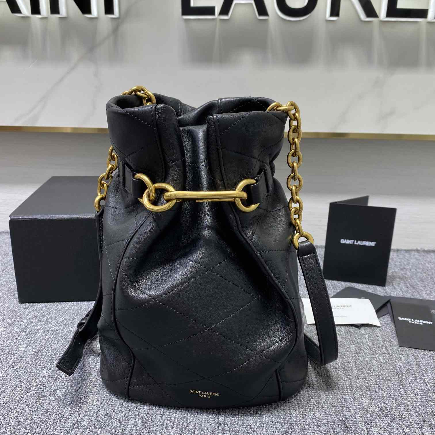 Saint Laurent Le Maillon Hook Bucket Bag(7.5x10.6x4.7cm) - PerfectKickZ