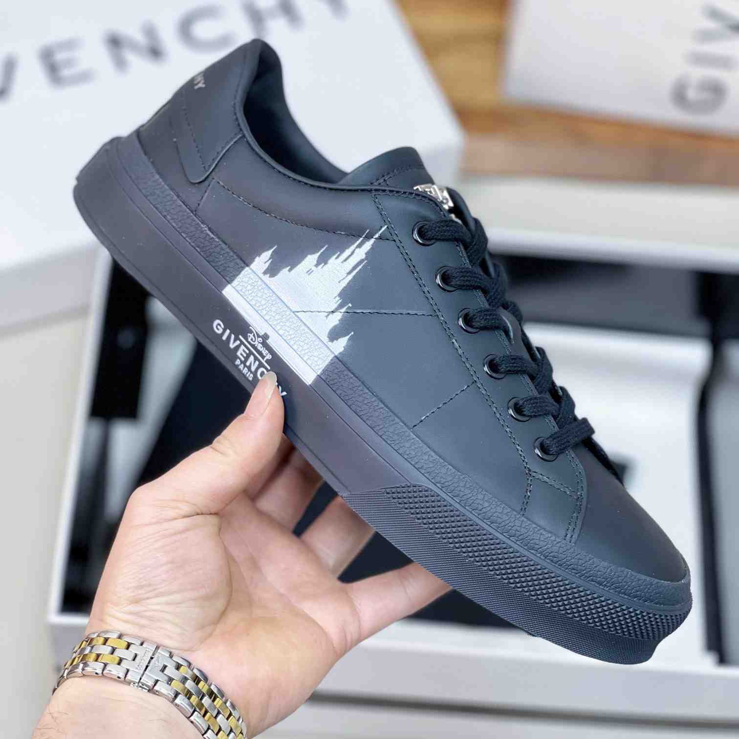 Givenchy City Sport Castle Sneakers In Leather - PerfectKickZ