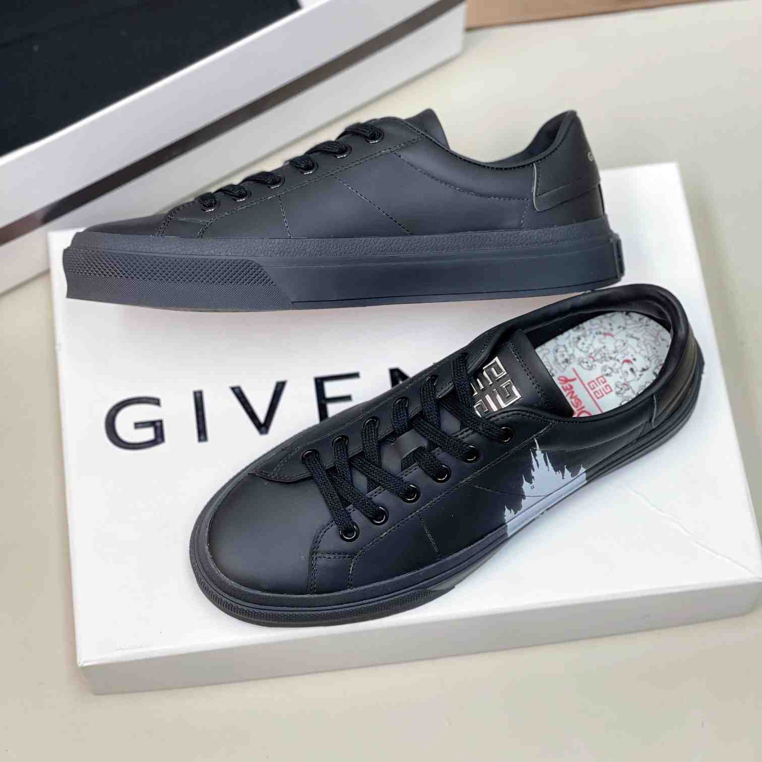 Givenchy City Sport Castle Sneakers In Leather - PerfectKickZ