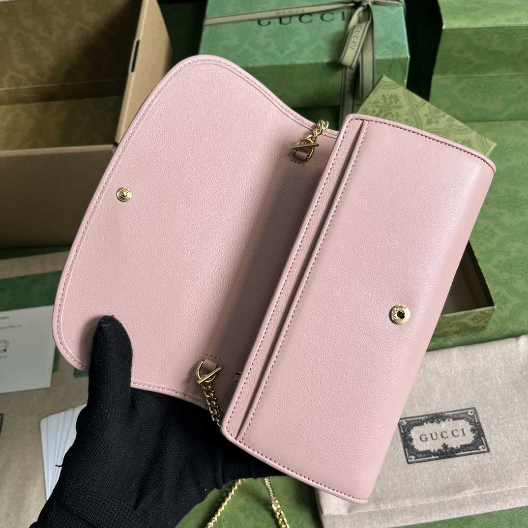 Gucci Blondie Continental Chain Wallet(21x10.5cm) - PerfectKickZ