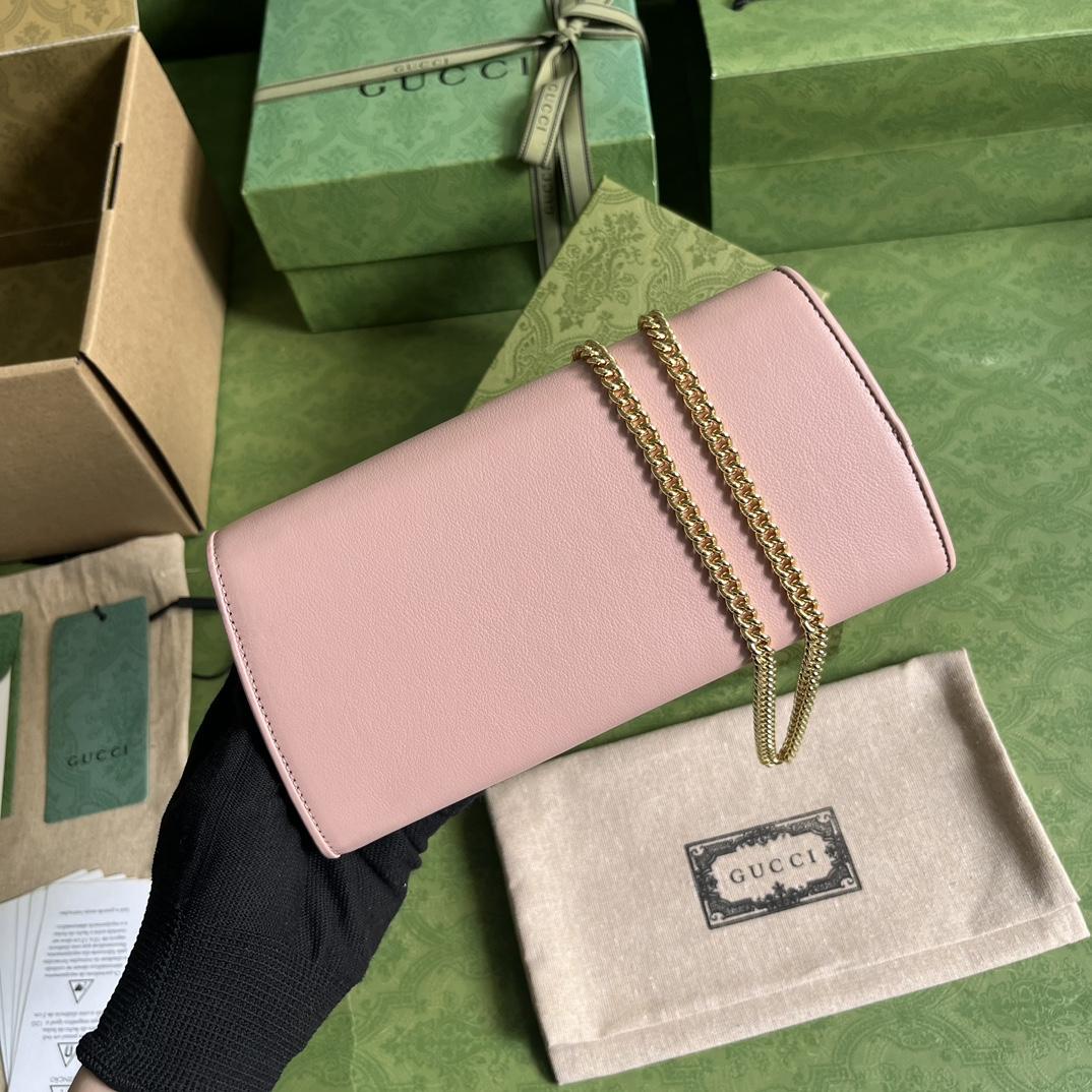 Gucci Blondie Continental Chain Wallet(21x10.5cm) - PerfectKickZ