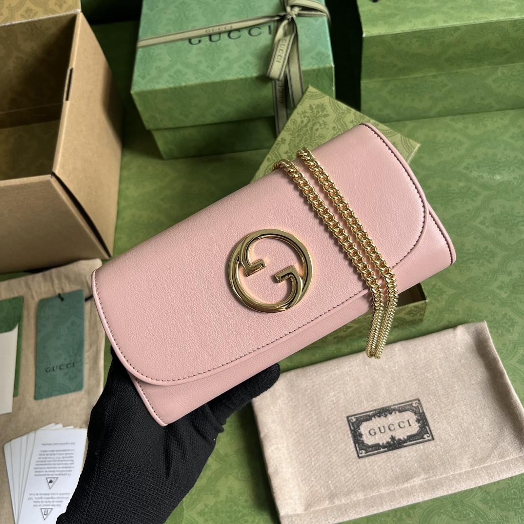 Gucci Blondie Continental Chain Wallet(21x10.5cm) - PerfectKickZ