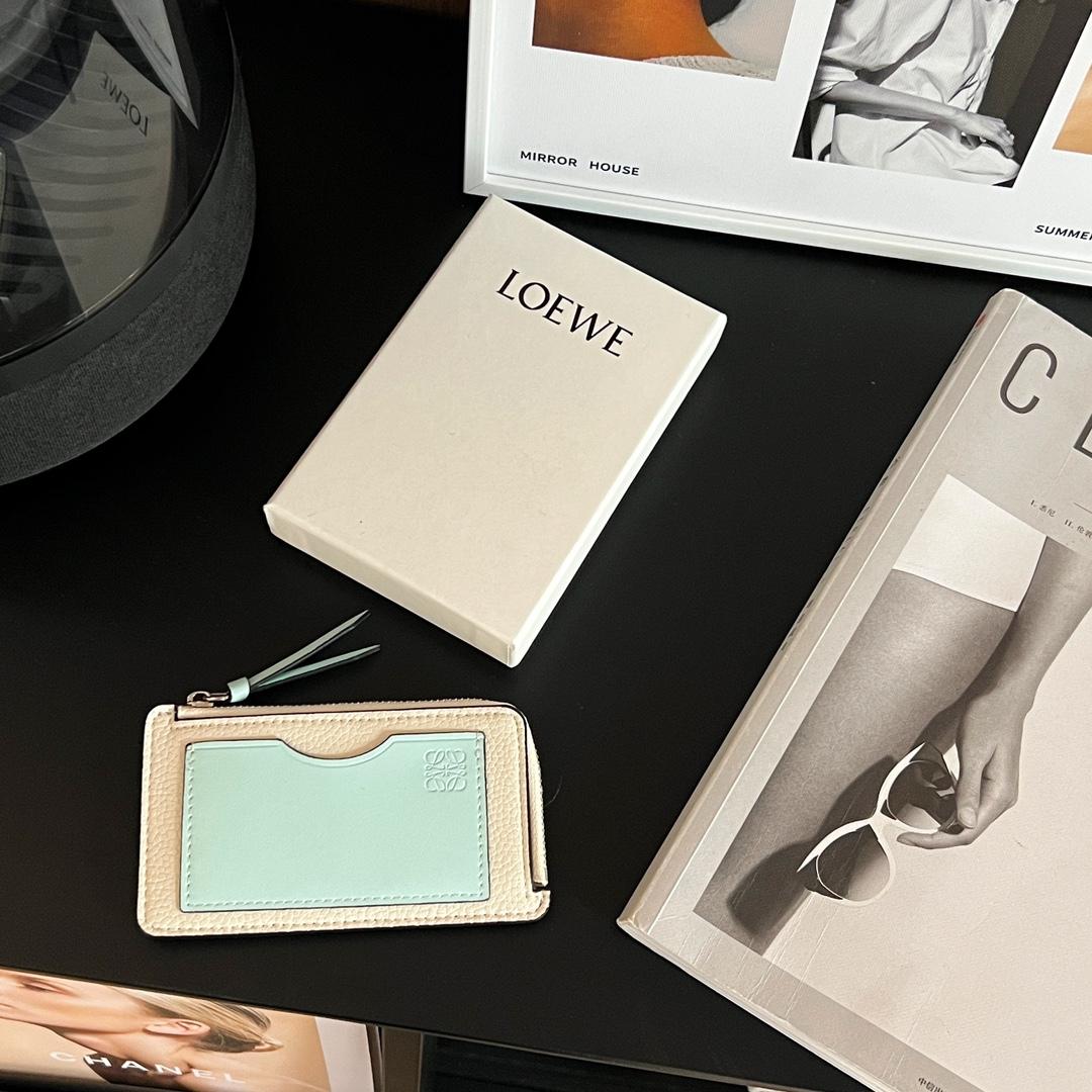 Loewe Coin Cardholder In Soft Grained Calfskin - PerfectKickZ