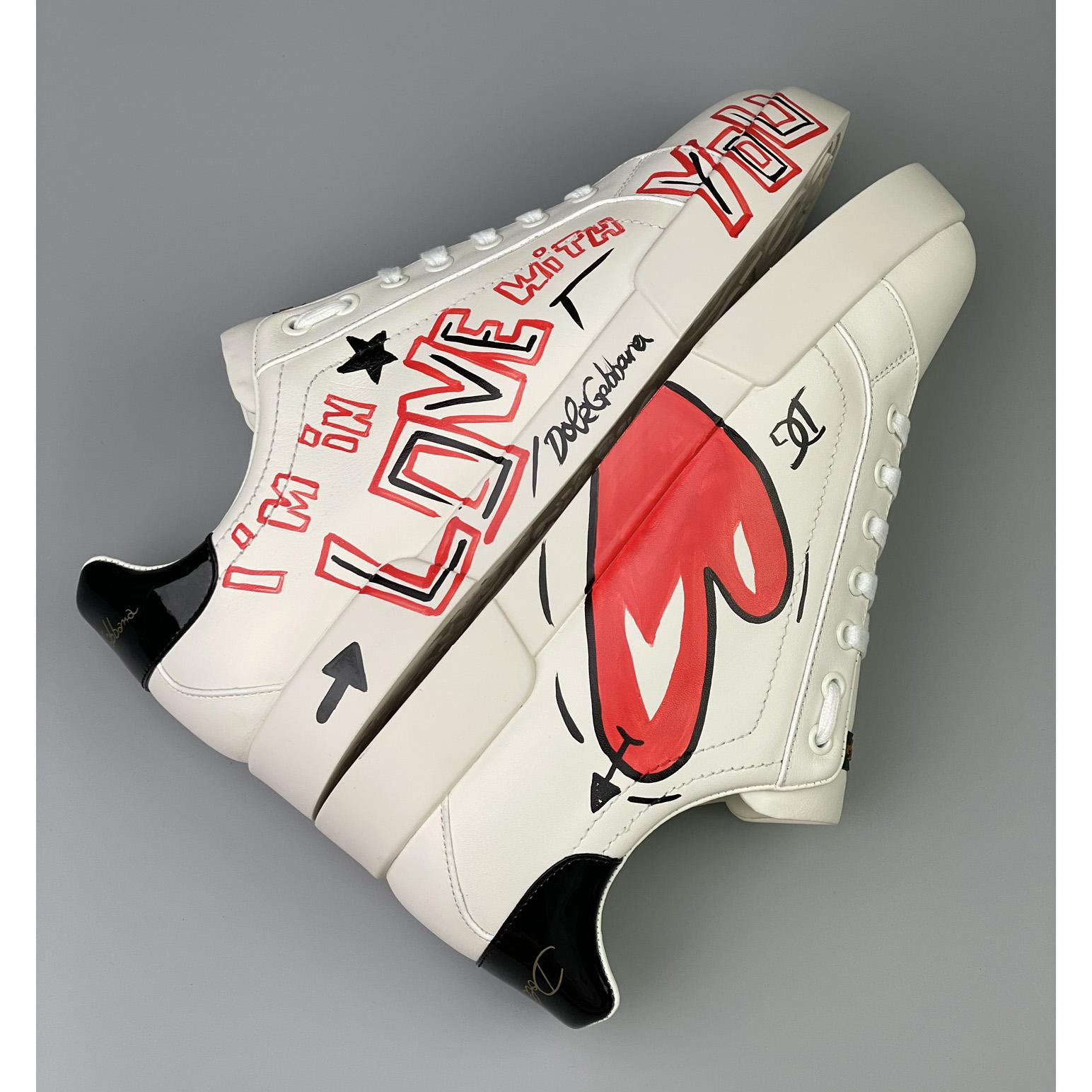 Dolce & Gabbana Portofino Cuore Sneakers - PerfectKickZ