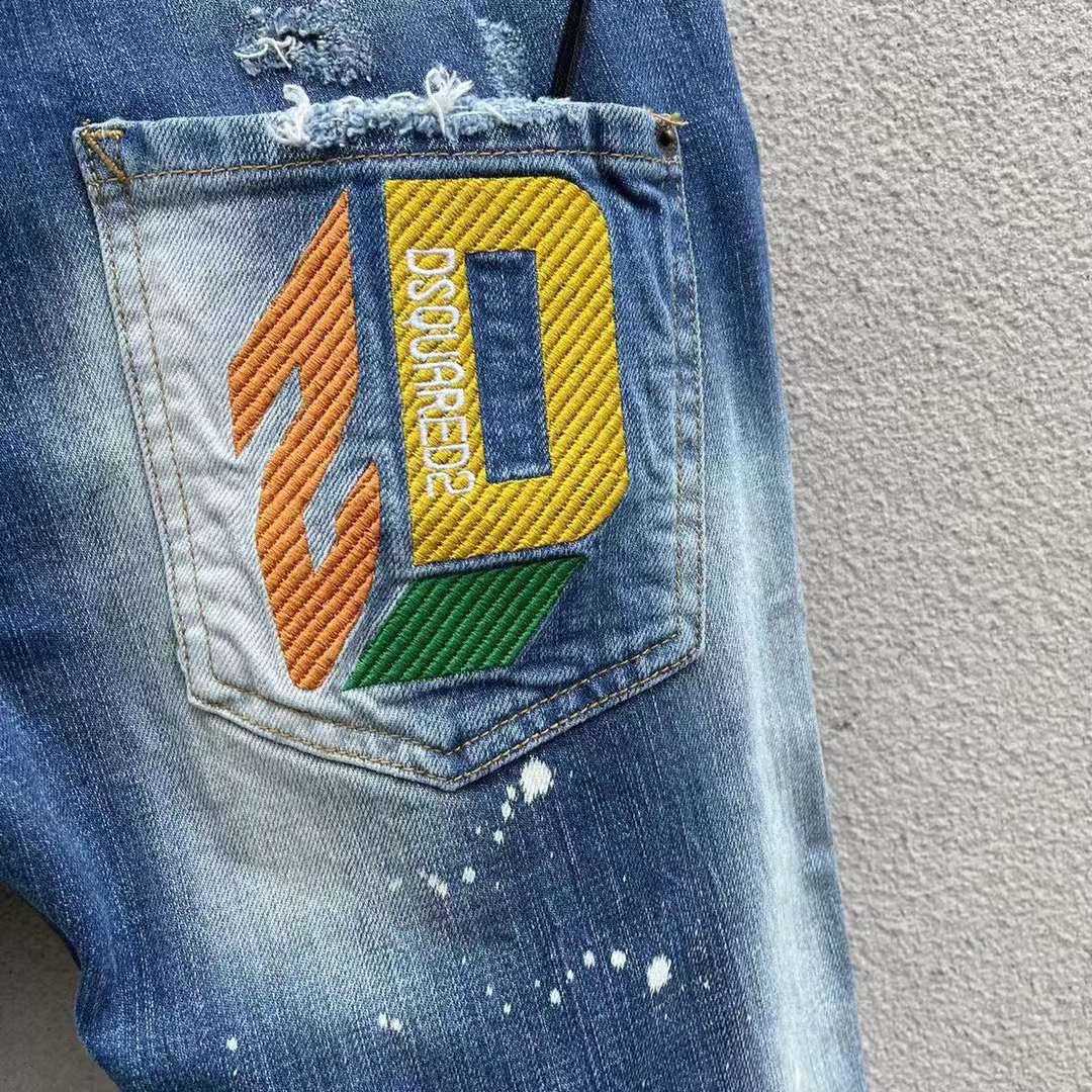 Dsquared2 Logo-embroidered Slim-cut Jeans   DSQ106 - 
