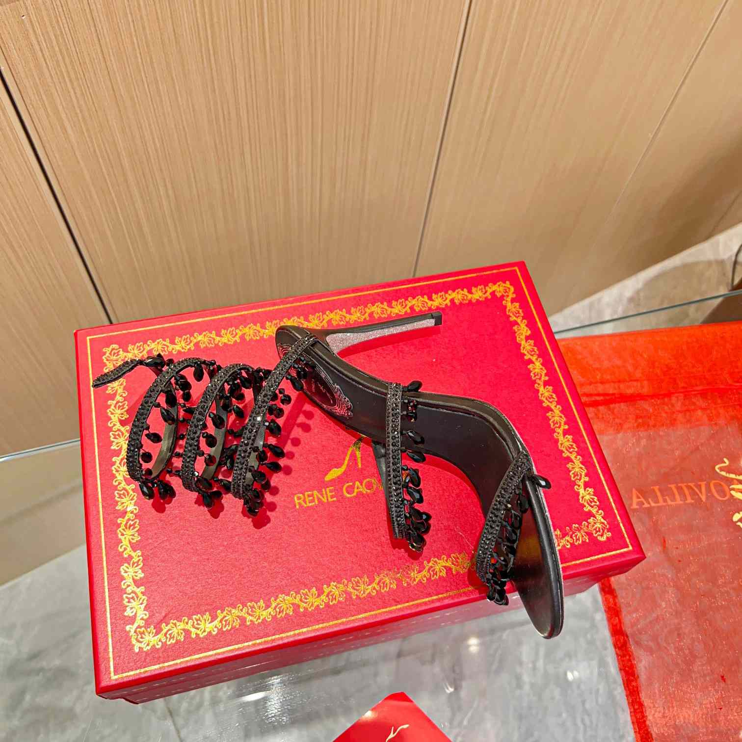 Rene Caovilla Chandelier crystal-embellished sandals - PerfectKickZ