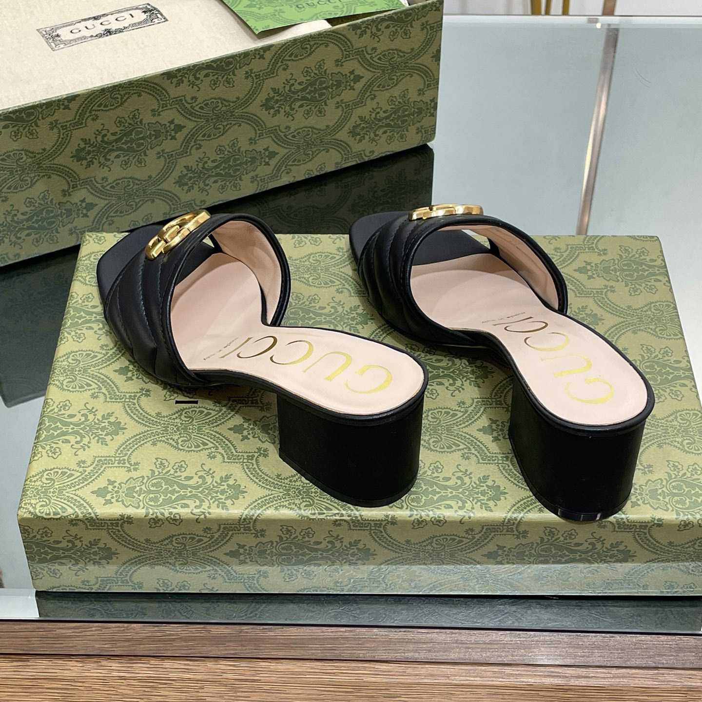 Gucci Women's Double G Slide Sandal - PerfectKickZ