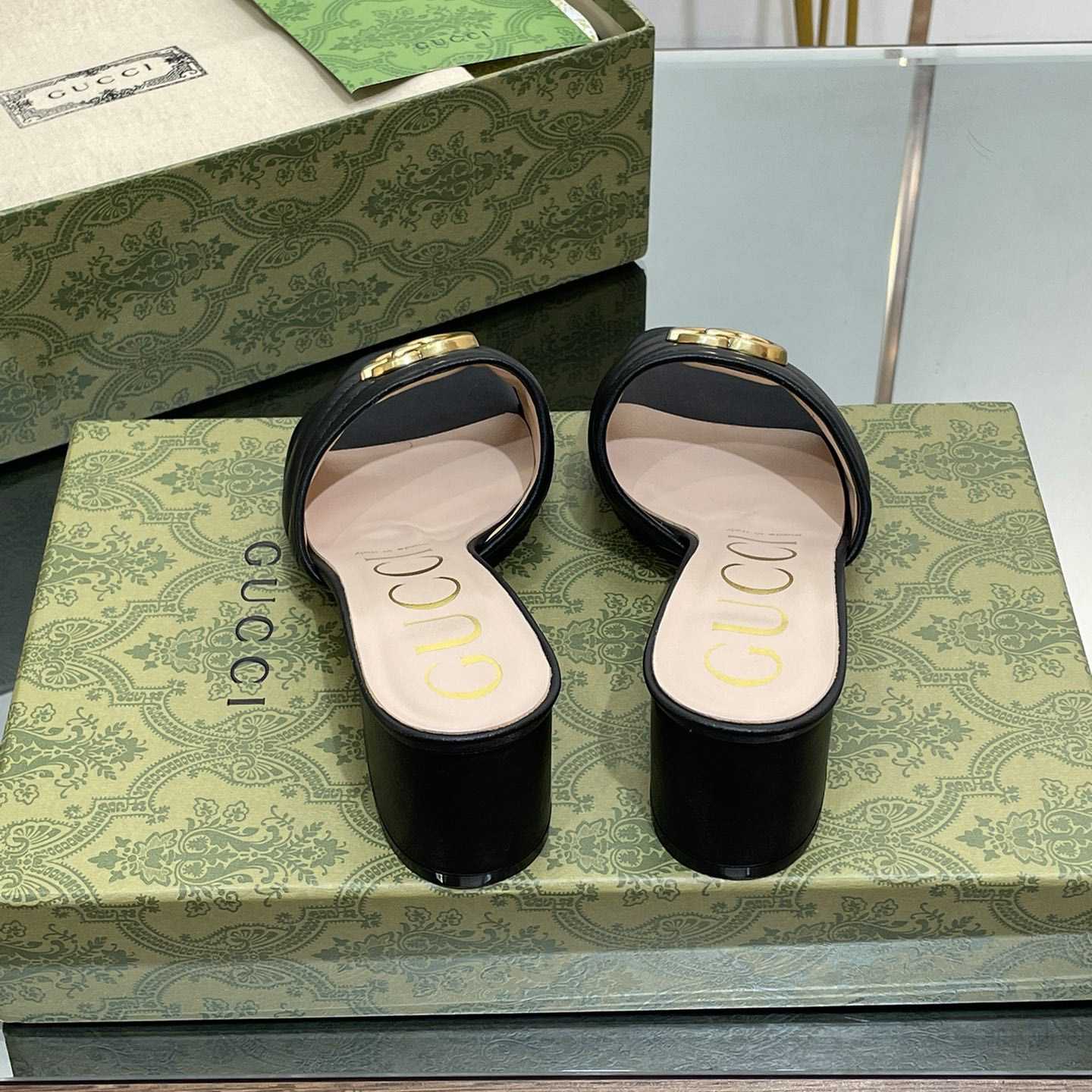 Gucci Women's Double G Slide Sandal - PerfectKickZ