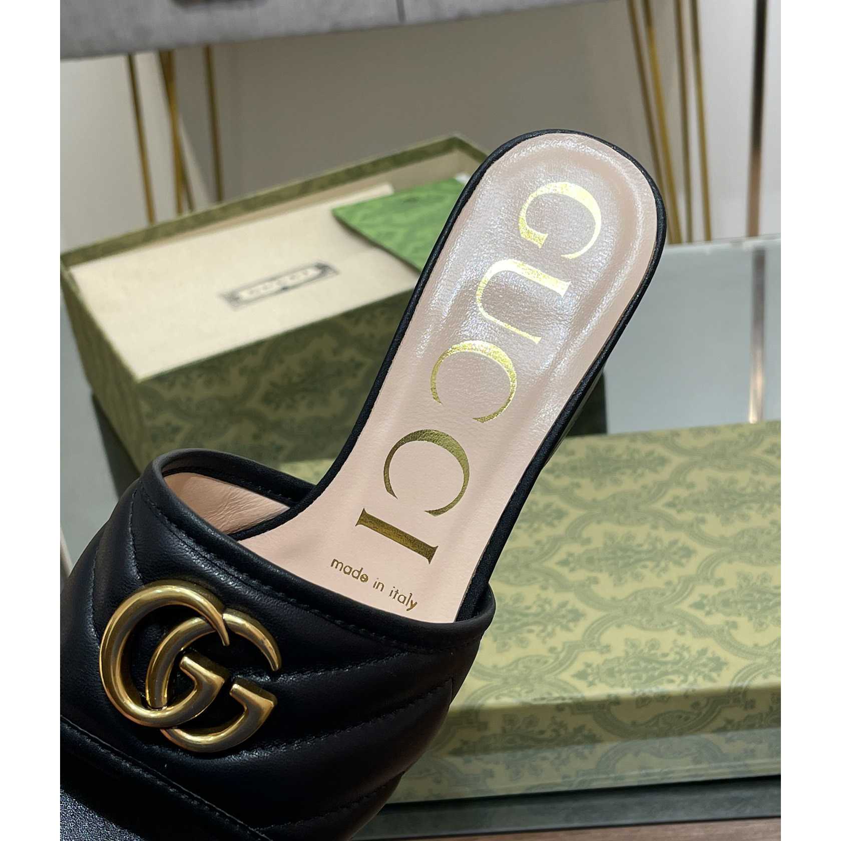 Gucci Women's Double G Slide Sandal - PerfectKickZ
