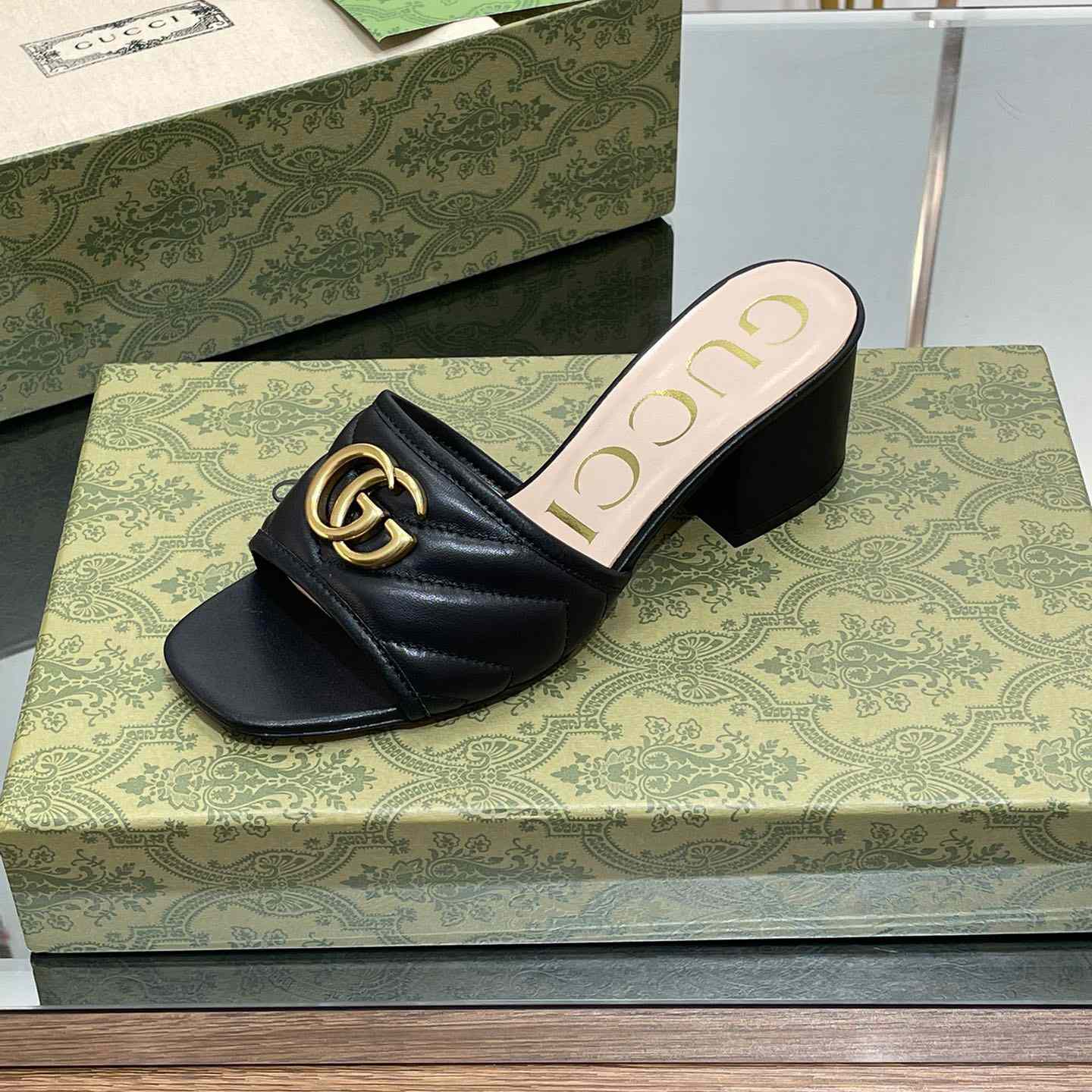 Gucci Women's Double G Slide Sandal - PerfectKickZ