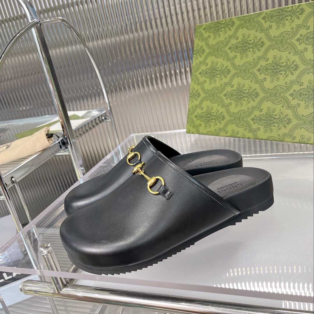 Gucci Horsebit Slip-on Sandal - PerfectKickZ