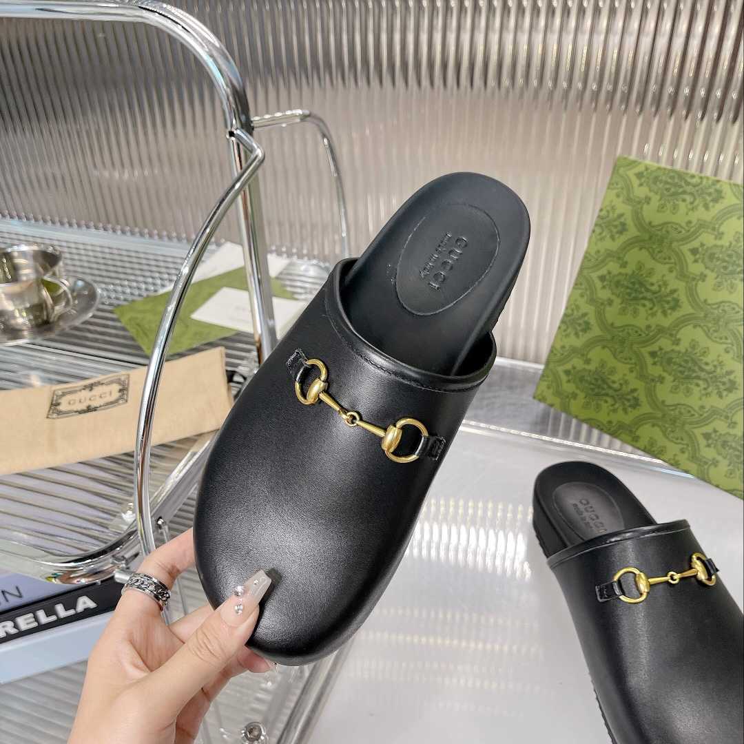 Gucci Horsebit Slip-on Sandal - PerfectKickZ