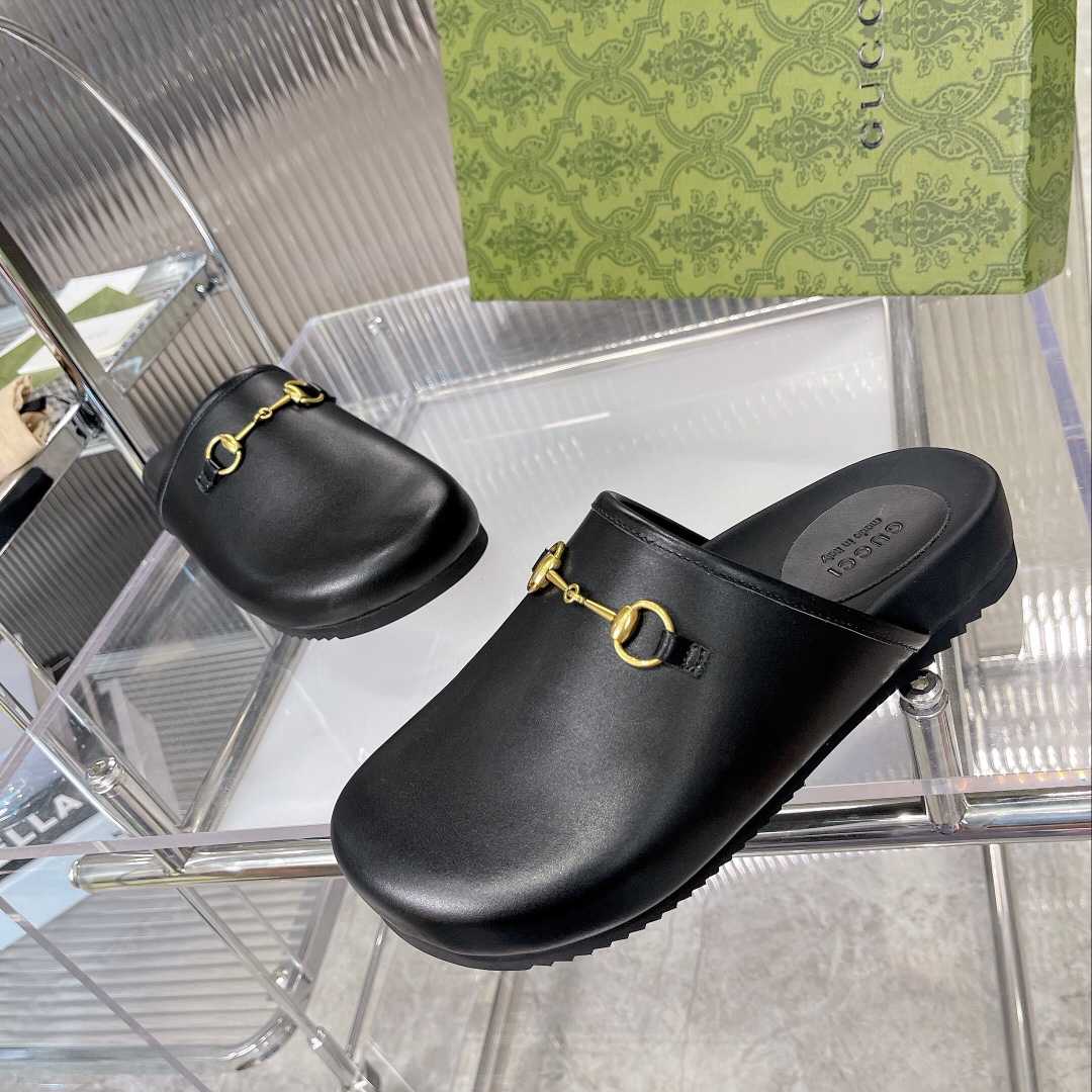 Gucci Horsebit Slip-on Sandal - PerfectKickZ