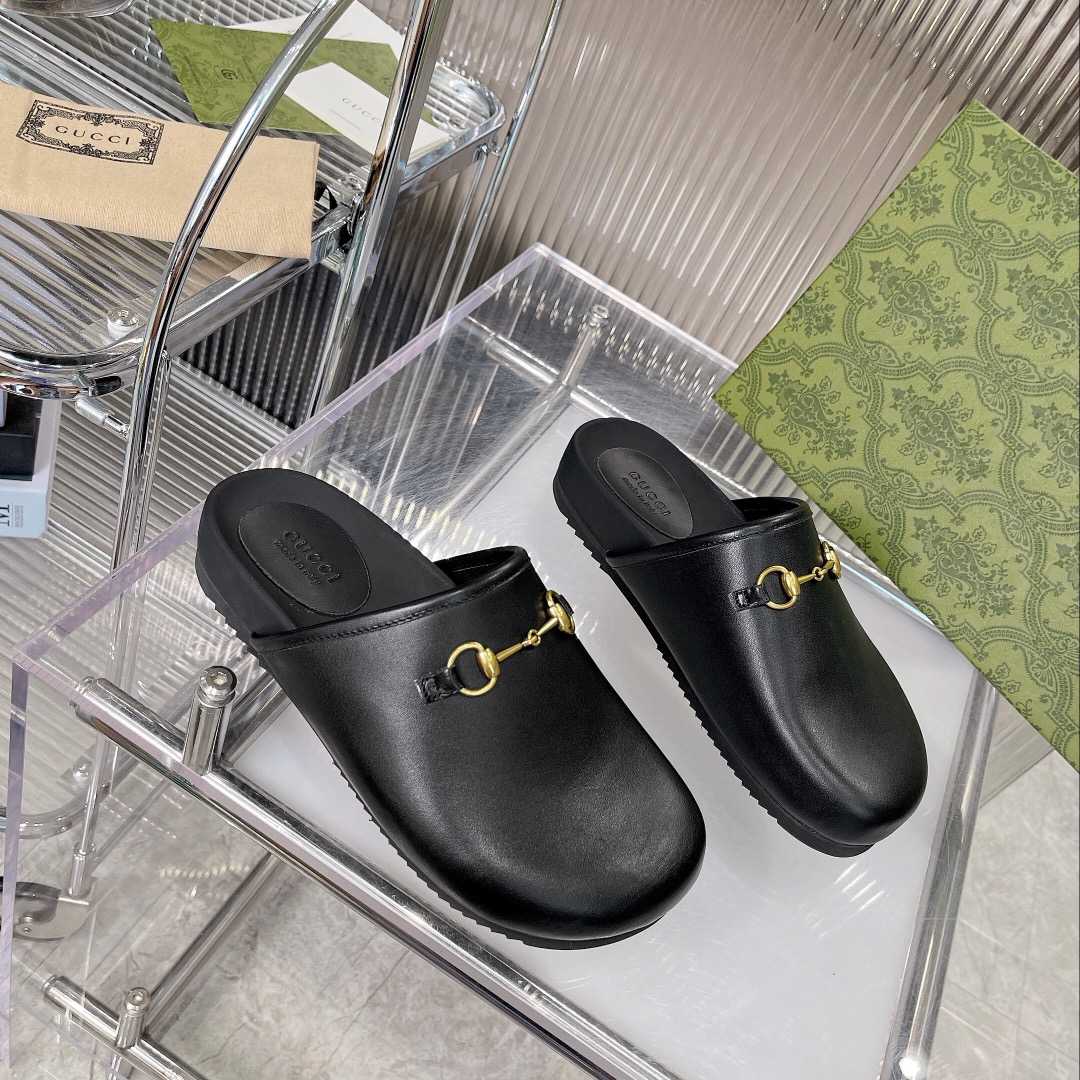 Gucci Horsebit Slip-on Sandal - PerfectKickZ