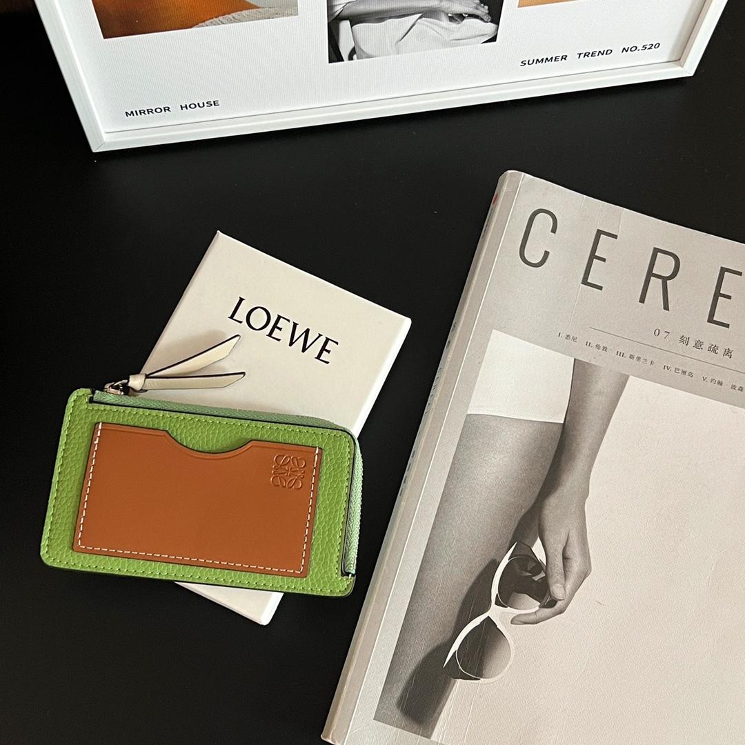 Loewe Coin Cardholder In Soft Grained Calfskin - PerfectKickZ