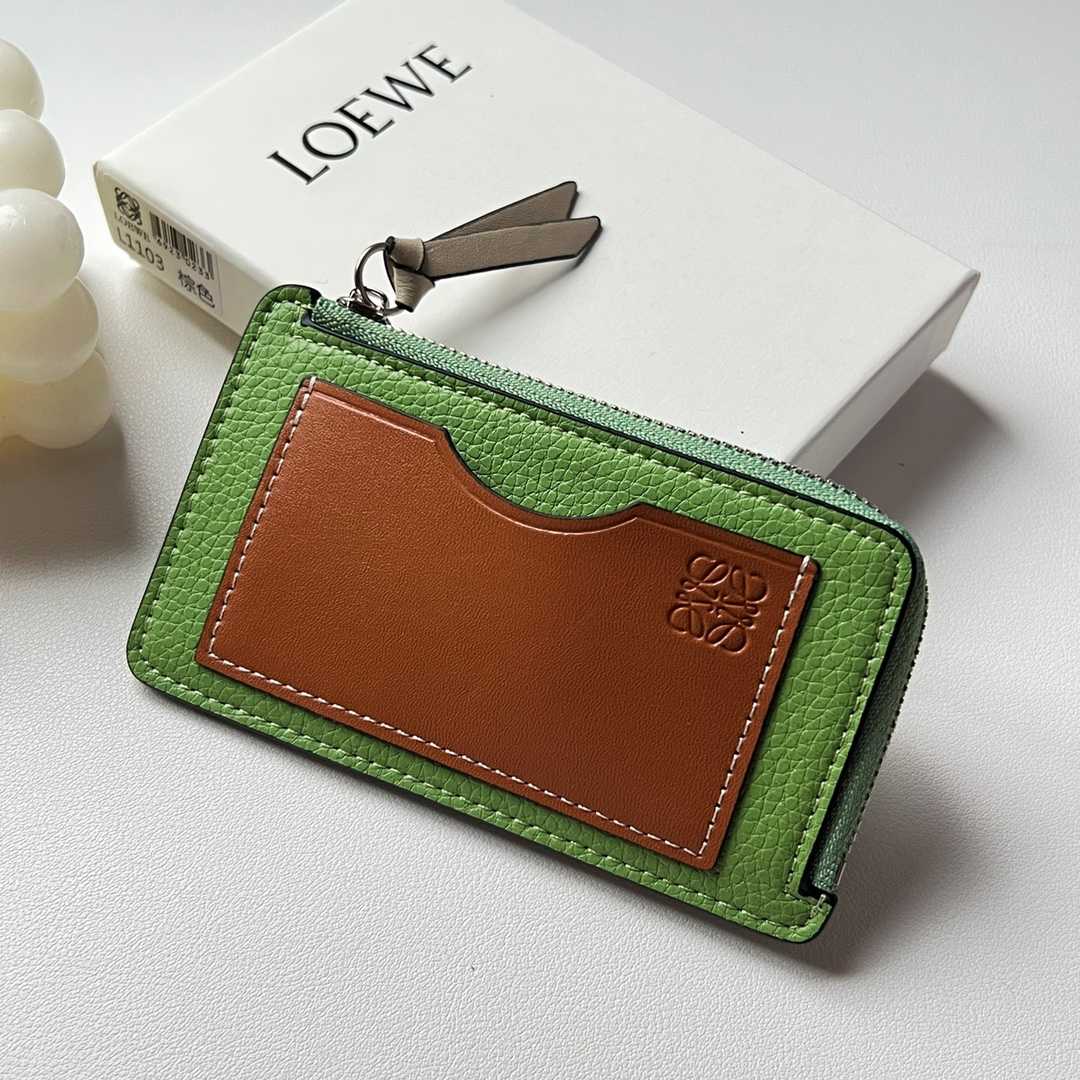 Loewe Coin Cardholder In Soft Grained Calfskin - PerfectKickZ