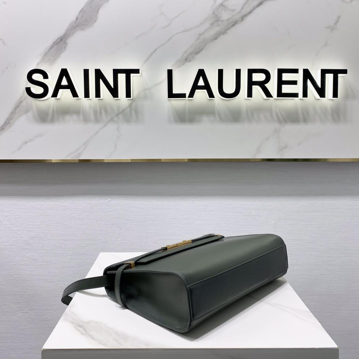 Saint Laurent Manhattan Shoulder Bag In Box Saint Laurent Leather - PerfectKickZ