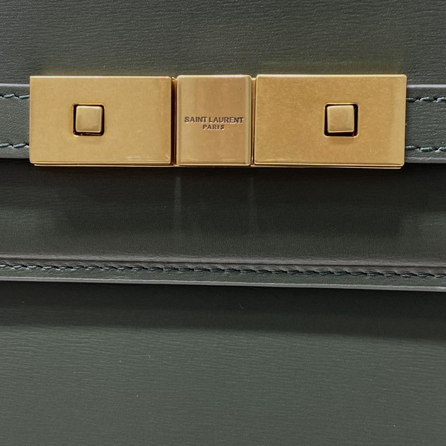 Saint Laurent Manhattan Shoulder Bag In Box Saint Laurent Leather - PerfectKickZ