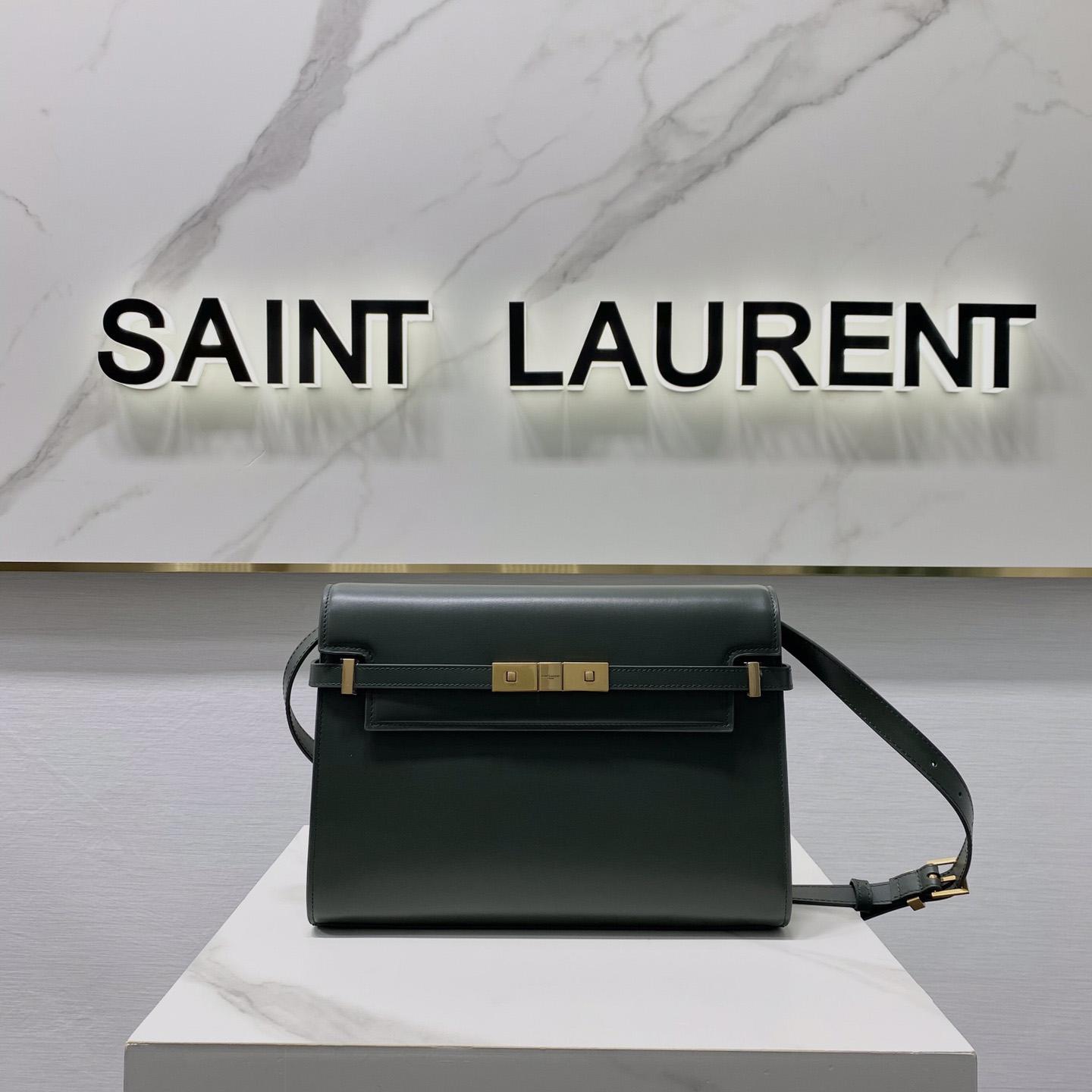 Saint Laurent Manhattan Shoulder Bag In Box Saint Laurent Leather - PerfectKickZ