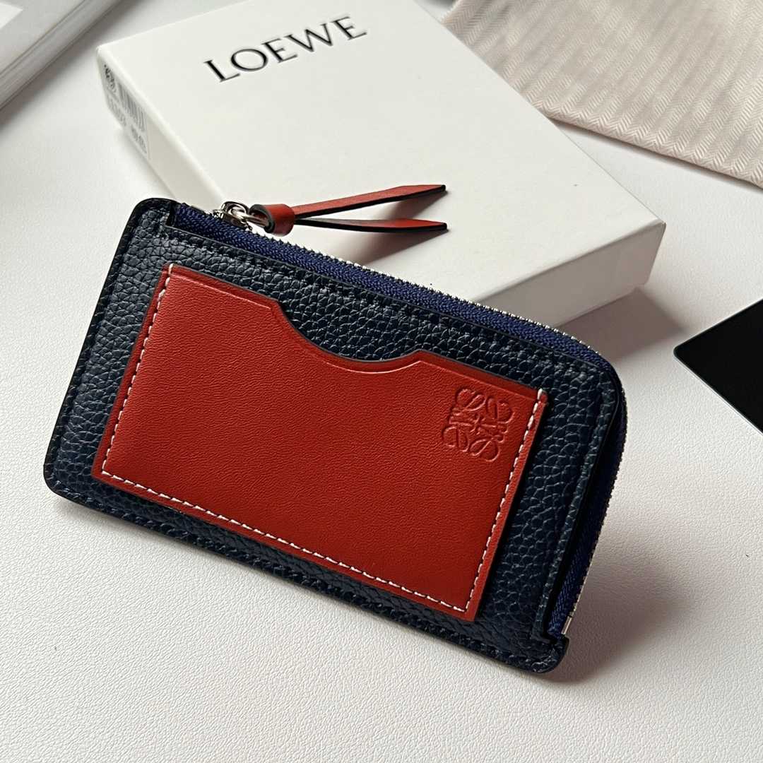 Loewe Coin Cardholder In Soft Grained Calfskin - PerfectKickZ