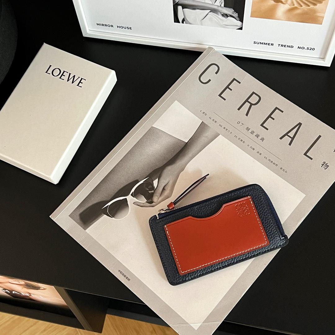 Loewe Coin Cardholder In Soft Grained Calfskin - PerfectKickZ