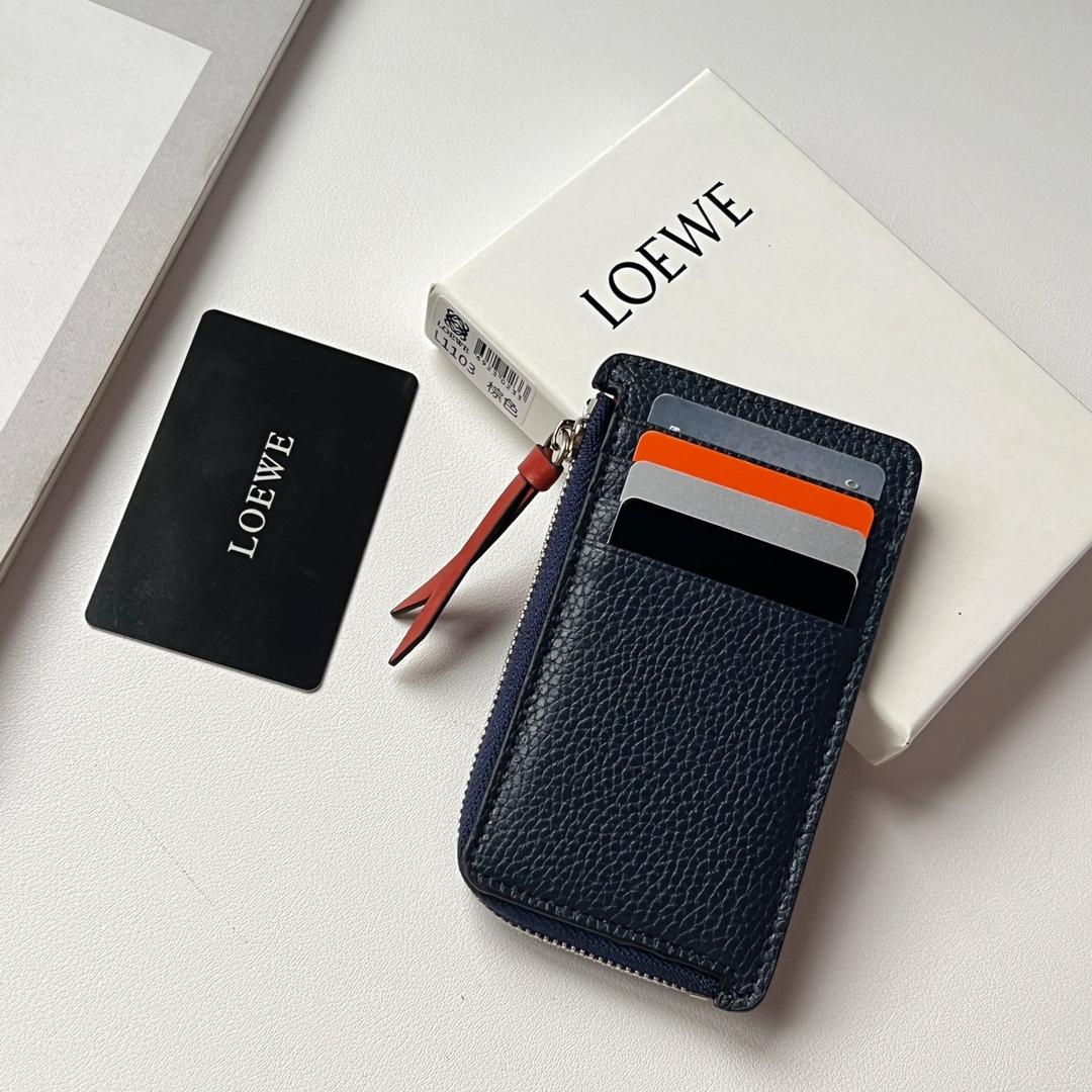 Loewe Coin Cardholder In Soft Grained Calfskin - PerfectKickZ