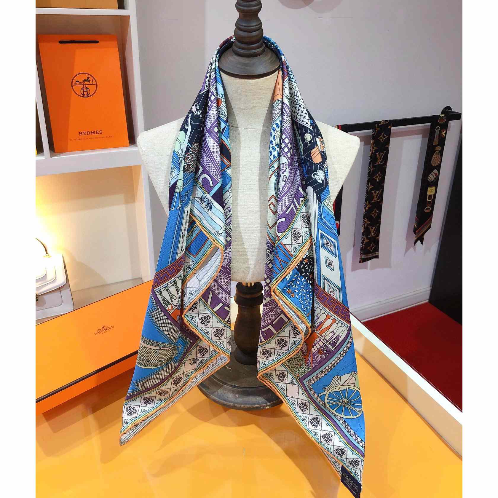 Hermes Objets De Curiosite Scarf 90 - PerfectKickZ