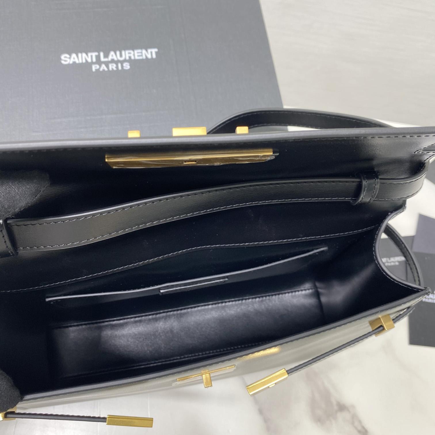 Saint Laurent Manhattan Shoulder Bag In Box Saint Laurent Leather - PerfectKickZ