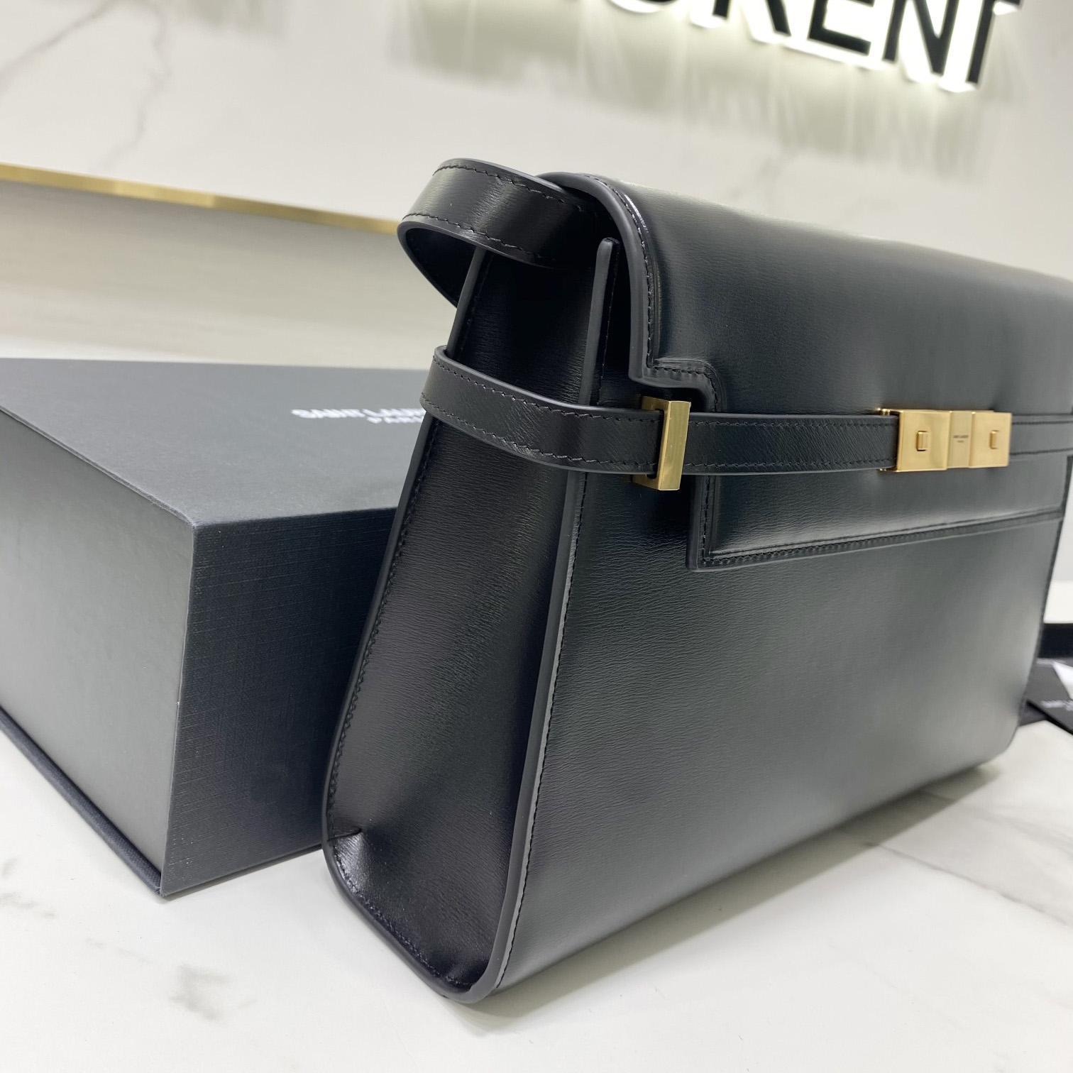 Saint Laurent Manhattan Shoulder Bag In Box Saint Laurent Leather - PerfectKickZ