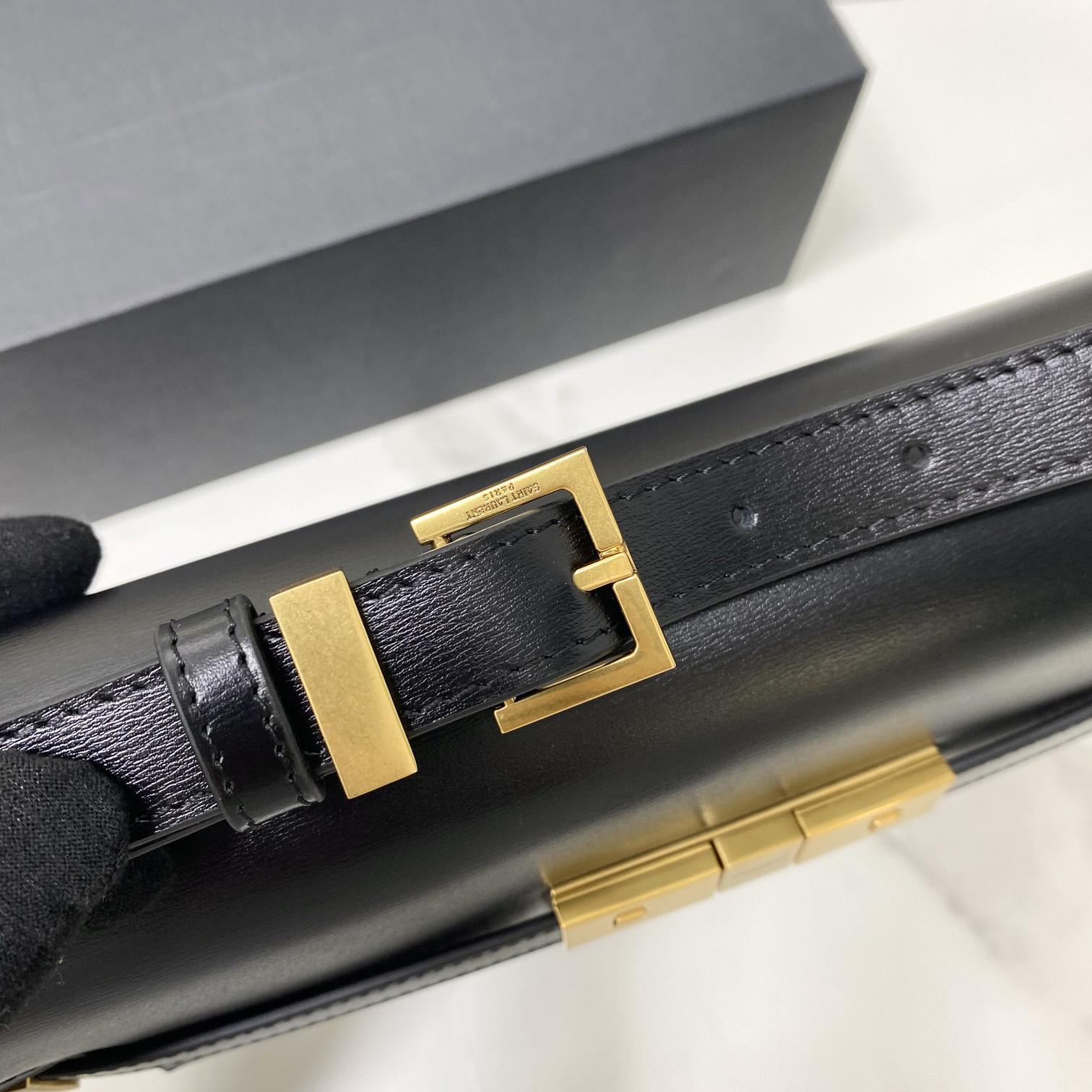 Saint Laurent Manhattan Shoulder Bag In Box Saint Laurent Leather - PerfectKickZ