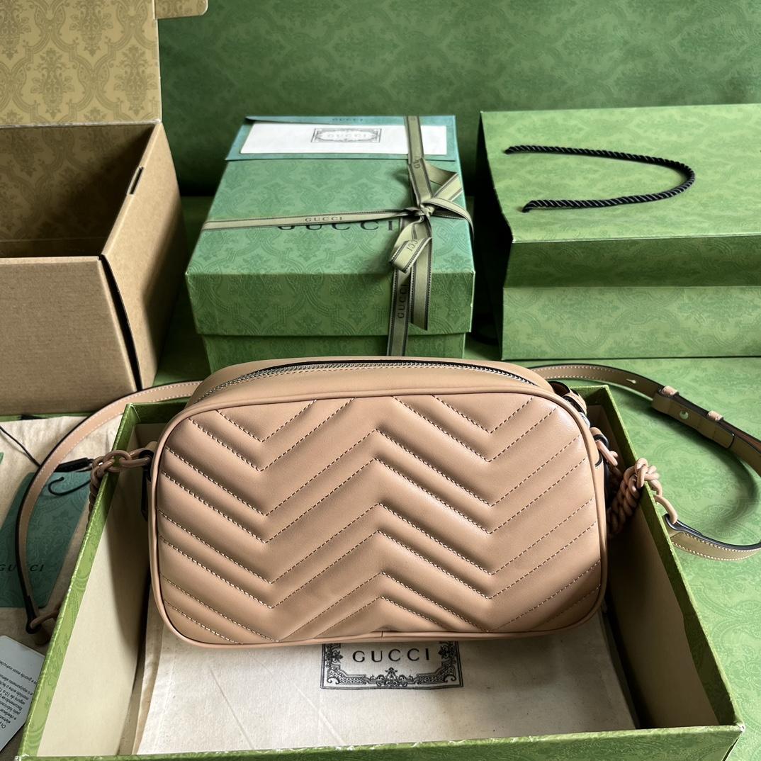 Gucci GG Marmont Matelassé Shoulder Bag(24*13*7cm) - PerfectKickZ
