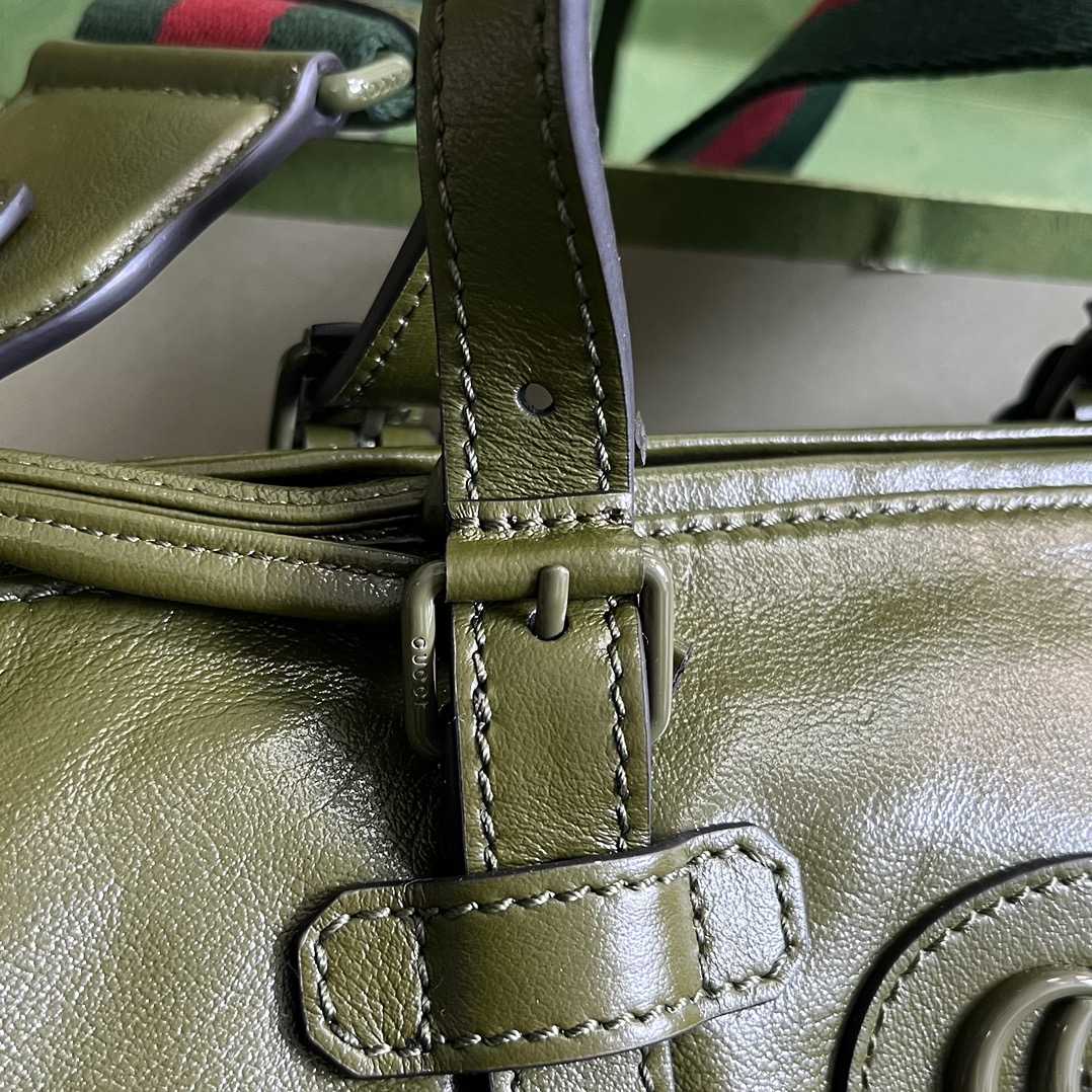 Gucci Small Duffle Bag With Tonal Double G(28.5-16-16cm) - PerfectKickZ