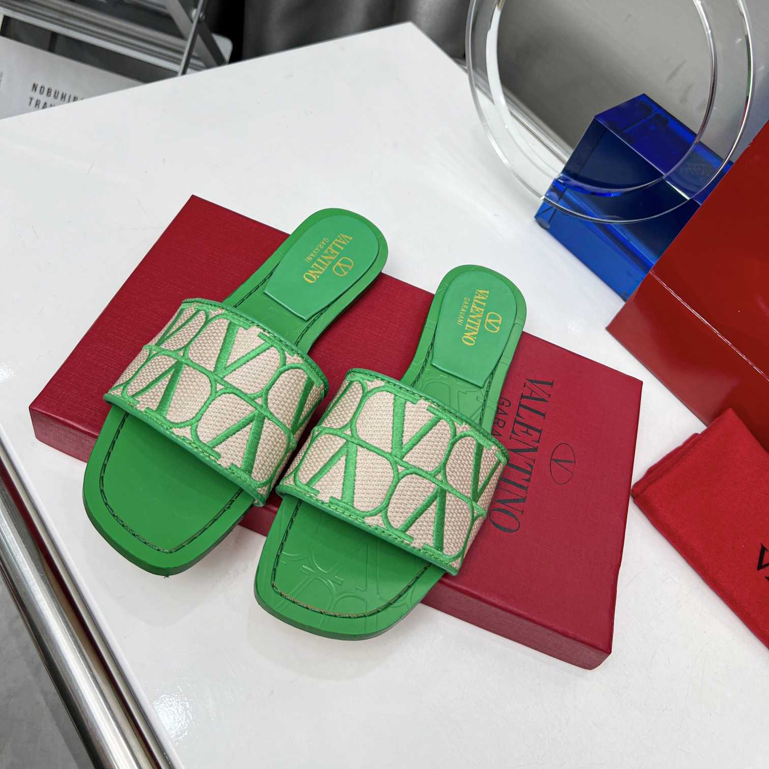 Valenti Toile Iconographe Slide Sandal  - PerfectKickZ