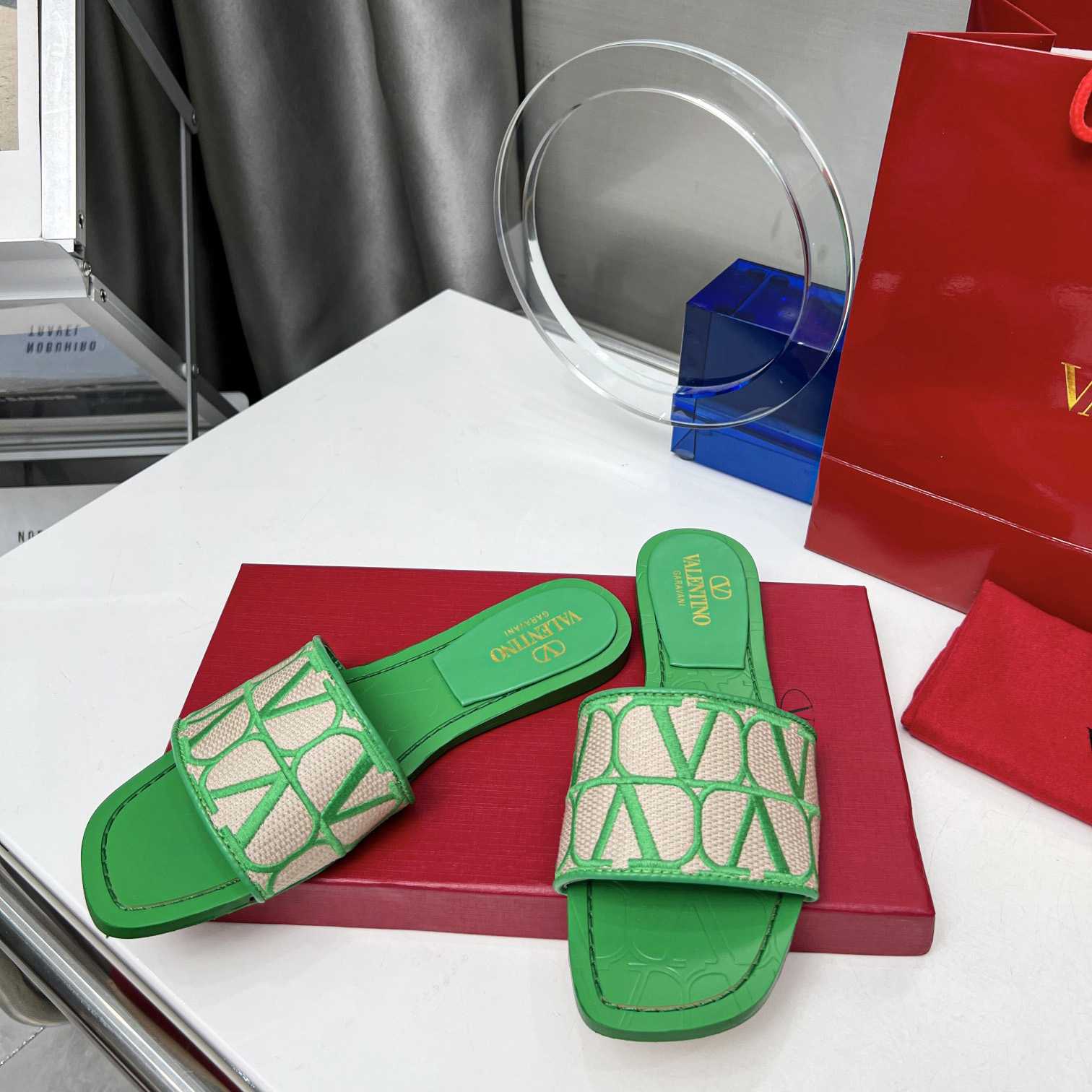 Valenti Toile Iconographe Slide Sandal  - PerfectKickZ