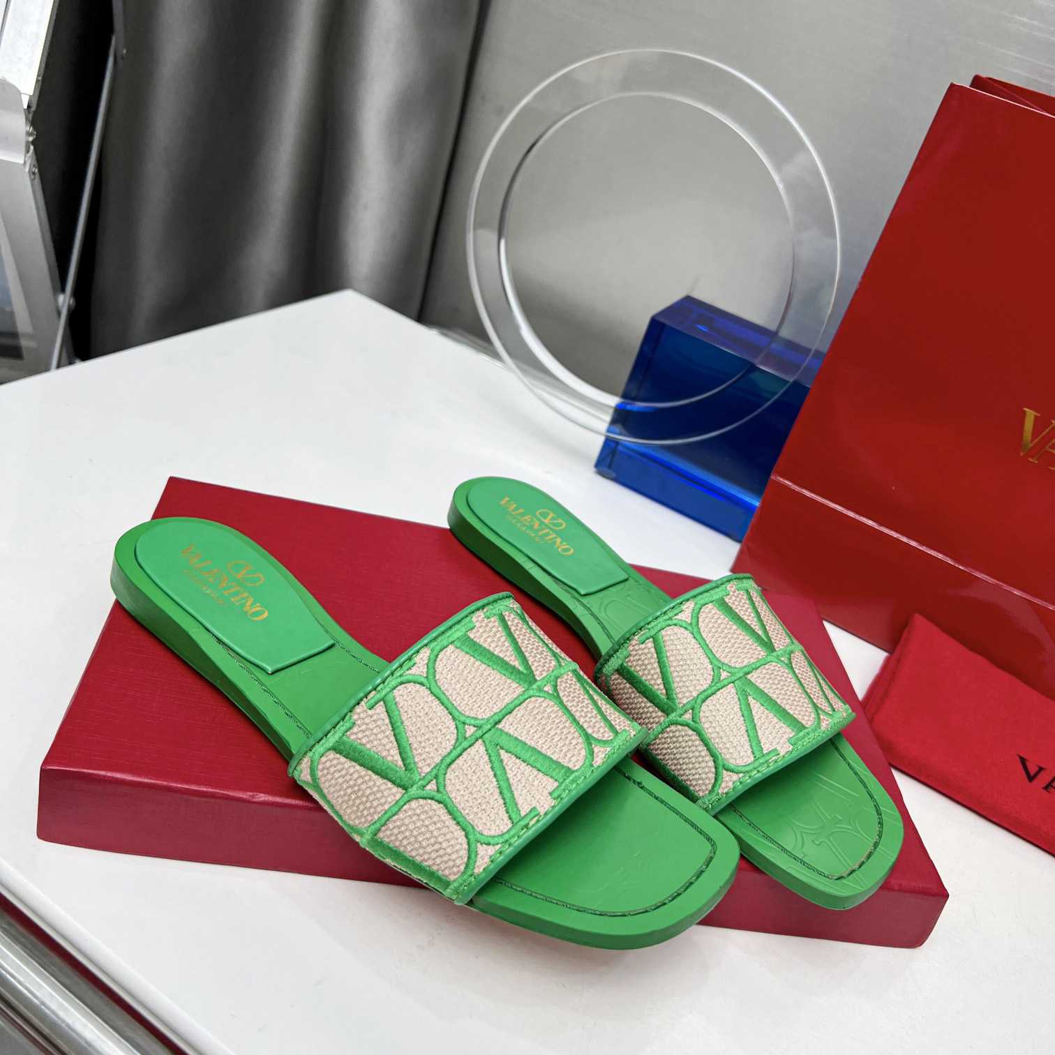 Valenti Toile Iconographe Slide Sandal  - PerfectKickZ