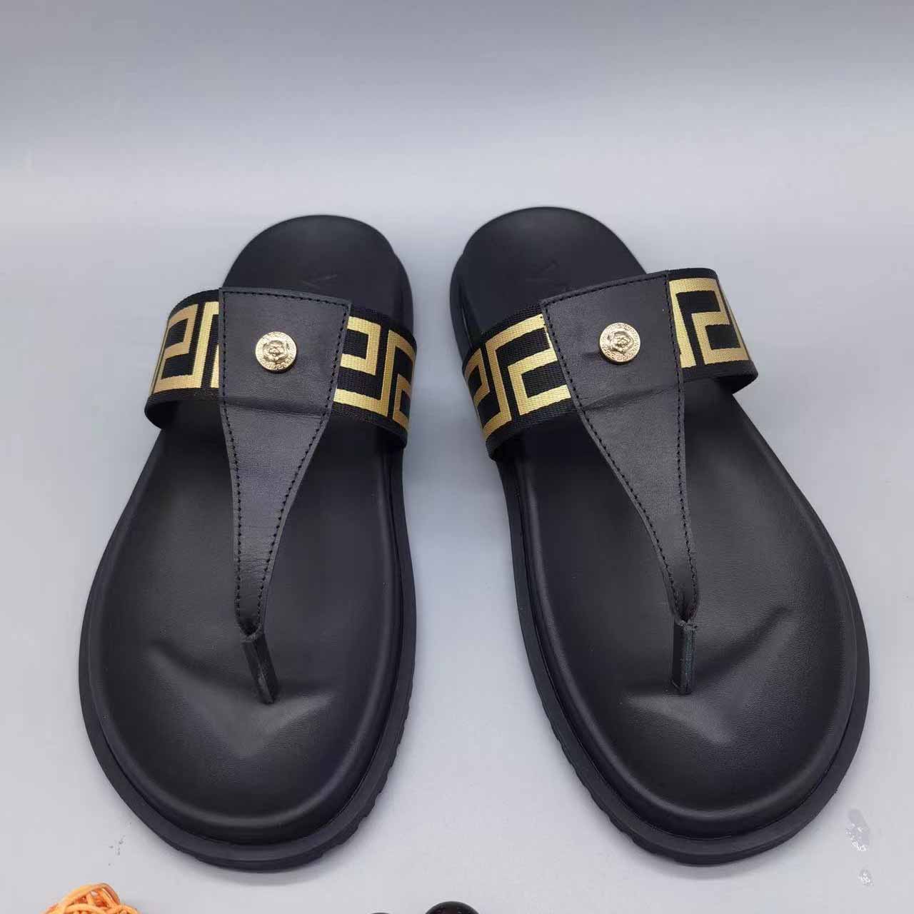 Versace Medusa Plaque Flip-Flop - PerfectKickZ