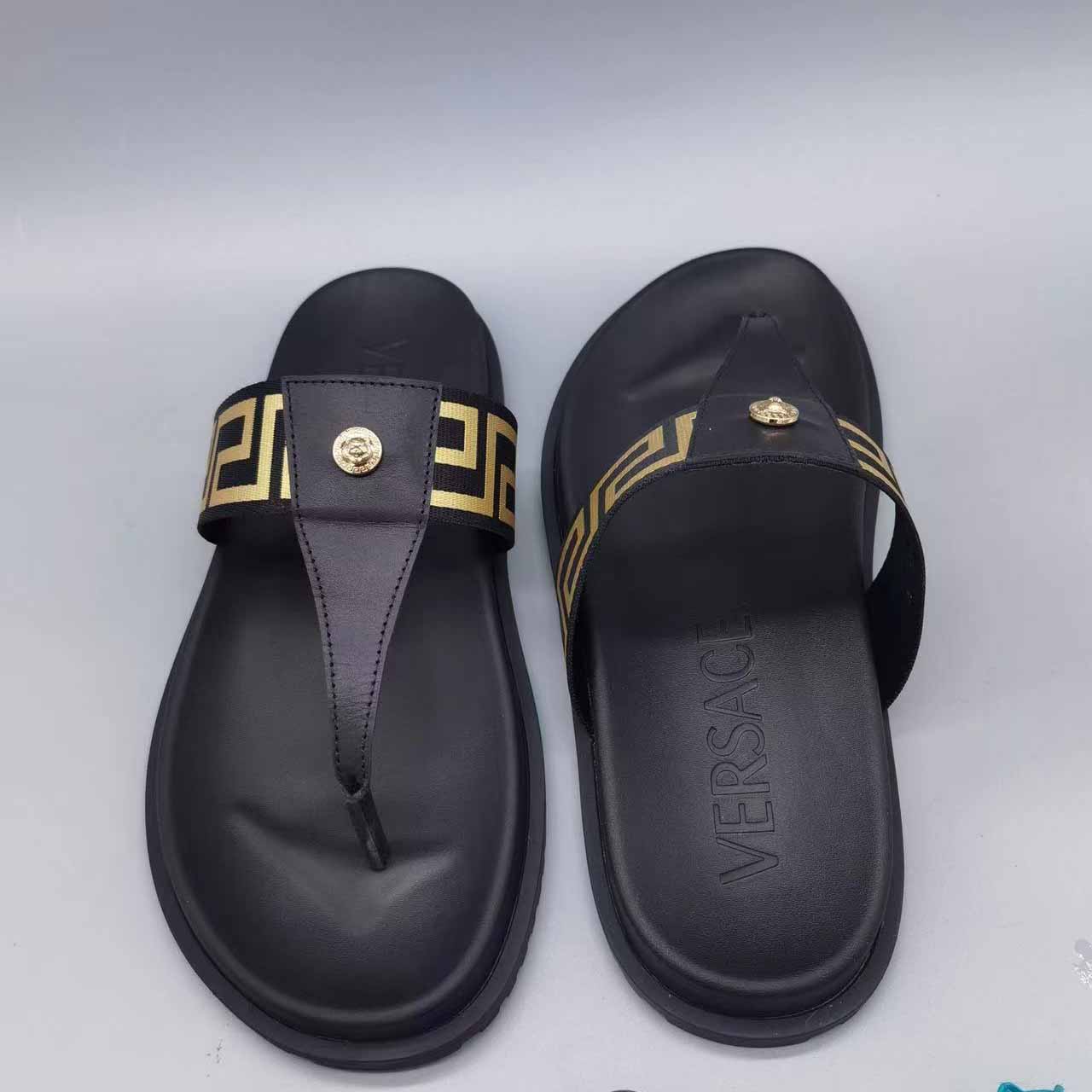 Versace Medusa Plaque Flip-Flop - PerfectKickZ