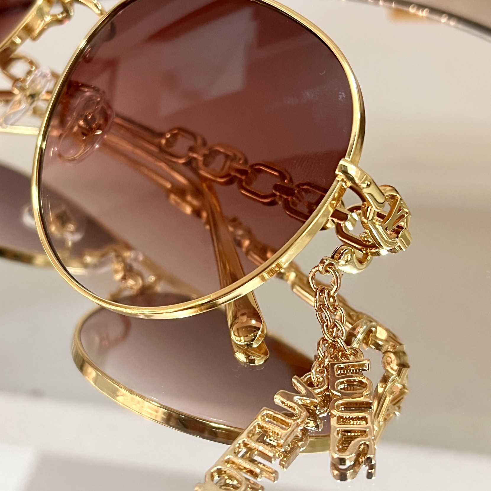 Louis Vuitton My LV Chain Pilot Sunglasses  Z1648W - PerfectKickZ