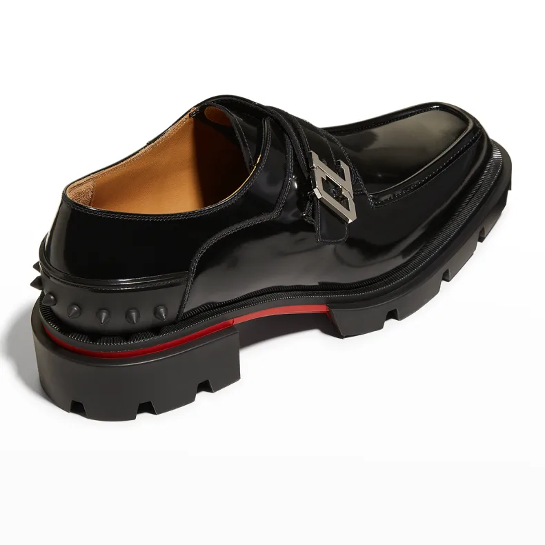 Christian Louboutin Men's Our Georges B Flat Chunky Loafers - PerfectKickZ