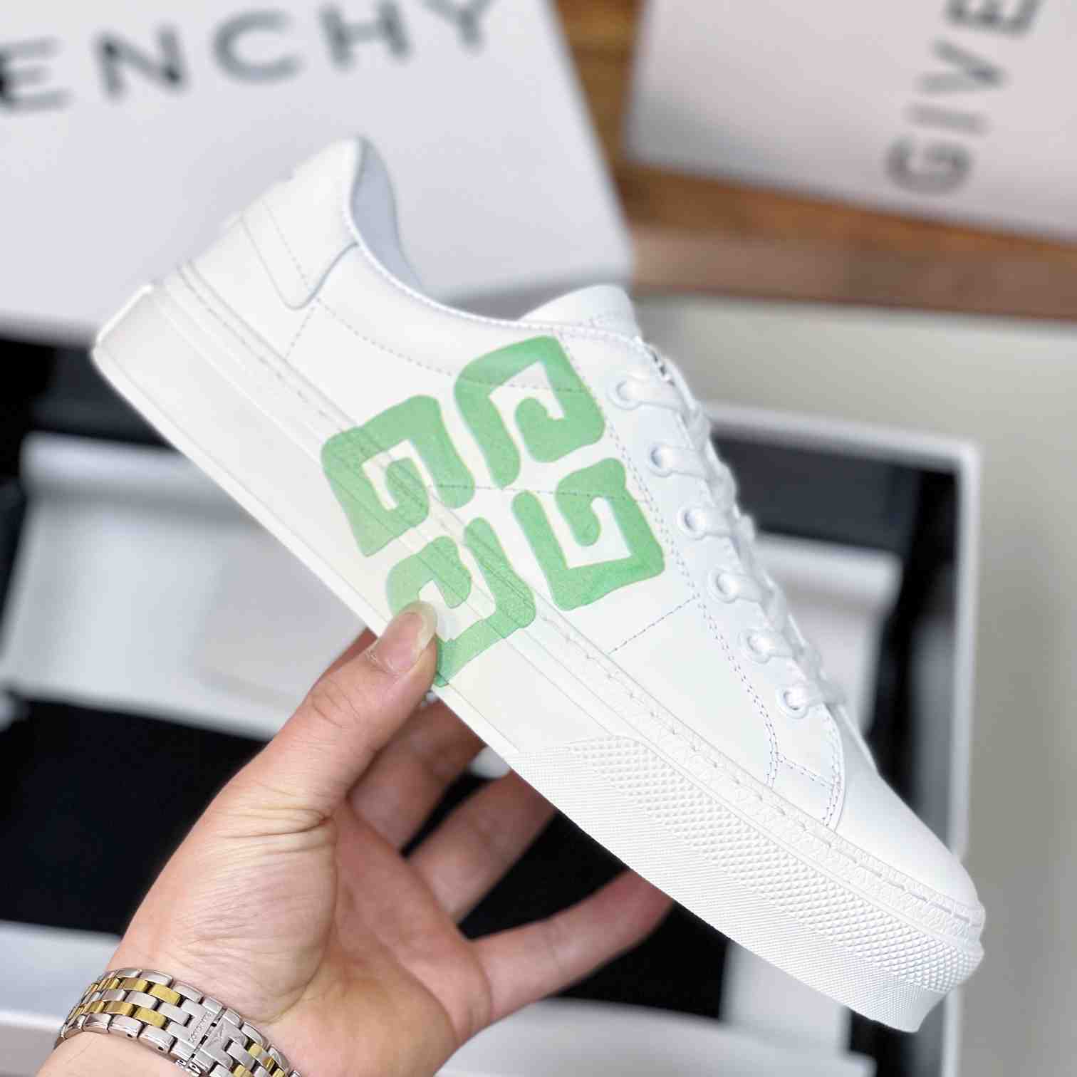 Givenchy City Sport Sneakers In Leather - PerfectKickZ