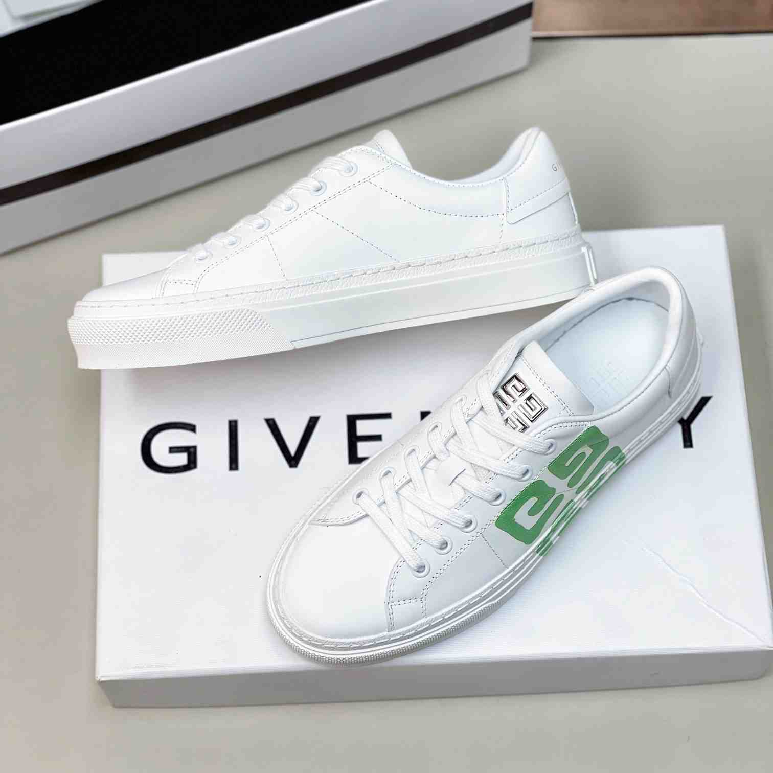 Givenchy City Sport Sneakers In Leather - PerfectKickZ