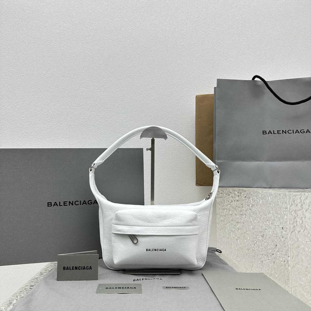 Balenciaga Raver Medium Bag With Handle In White - PerfectKickZ