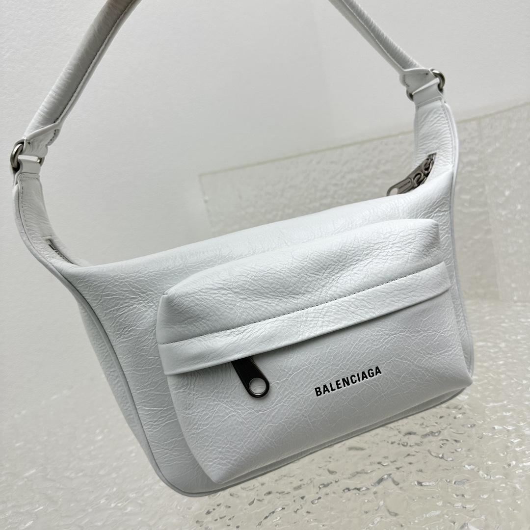 Balenciaga Raver Medium Bag With Handle In White - PerfectKickZ