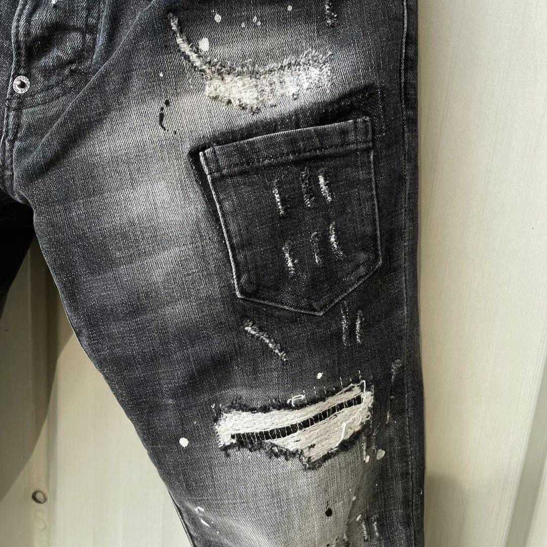Dsquared2  Mid Wash Distressed Jeans   9136 - PerfectKickZ