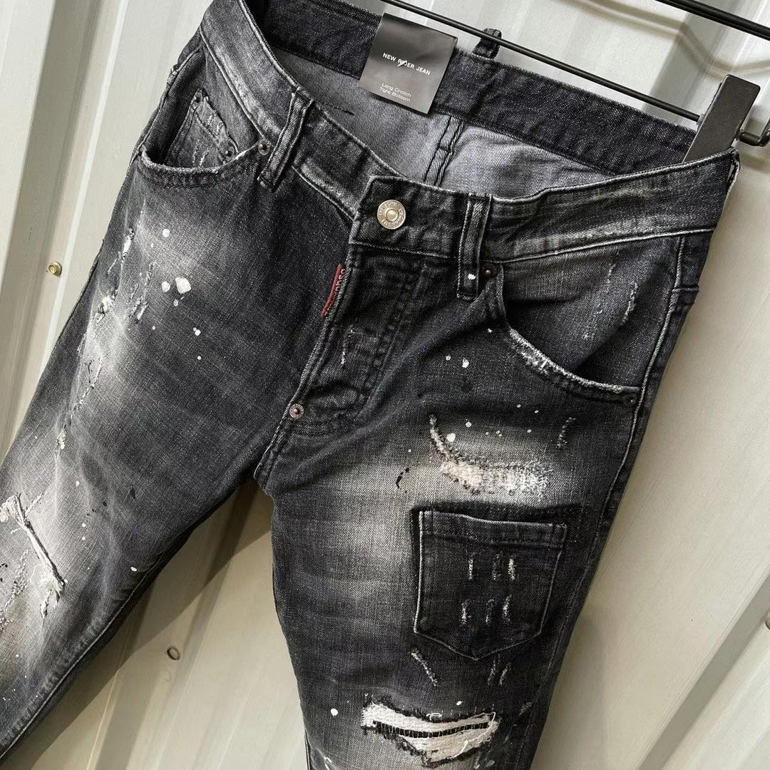 Dsquared2  Mid Wash Distressed Jeans   9136 - PerfectKickZ