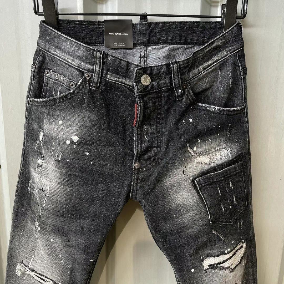 Dsquared2  Mid Wash Distressed Jeans   9136 - PerfectKickZ