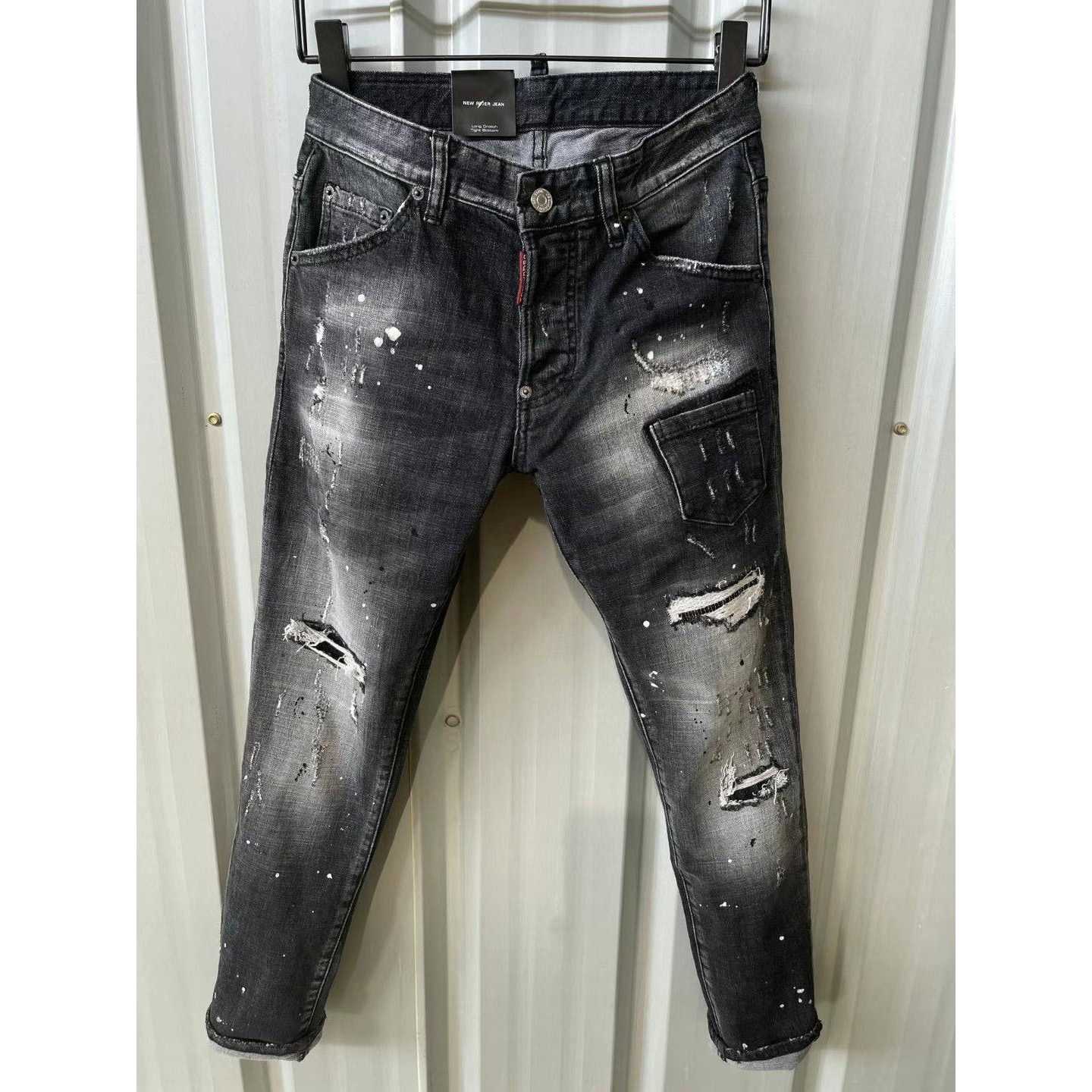 Dsquared2  Mid Wash Distressed Jeans   9136 - PerfectKickZ